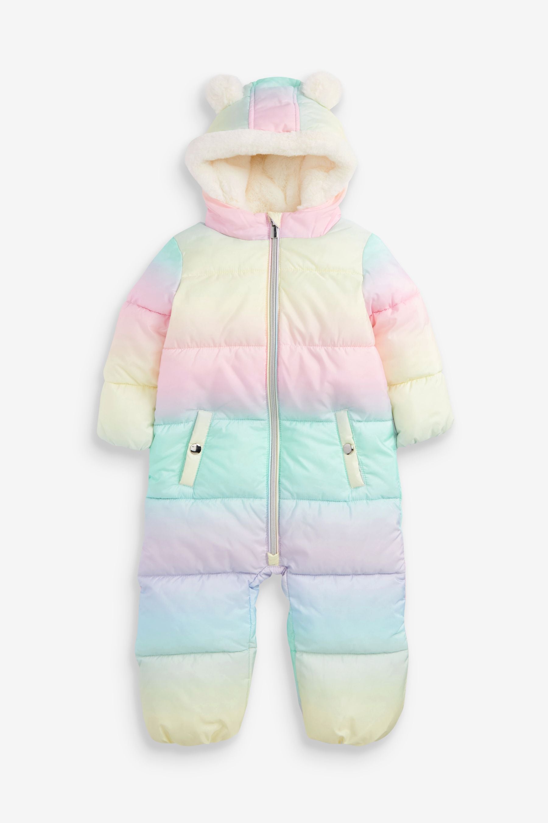 Multi Rainbow Shower Resistant Ombre Snowsuit (3mths-7yrs)