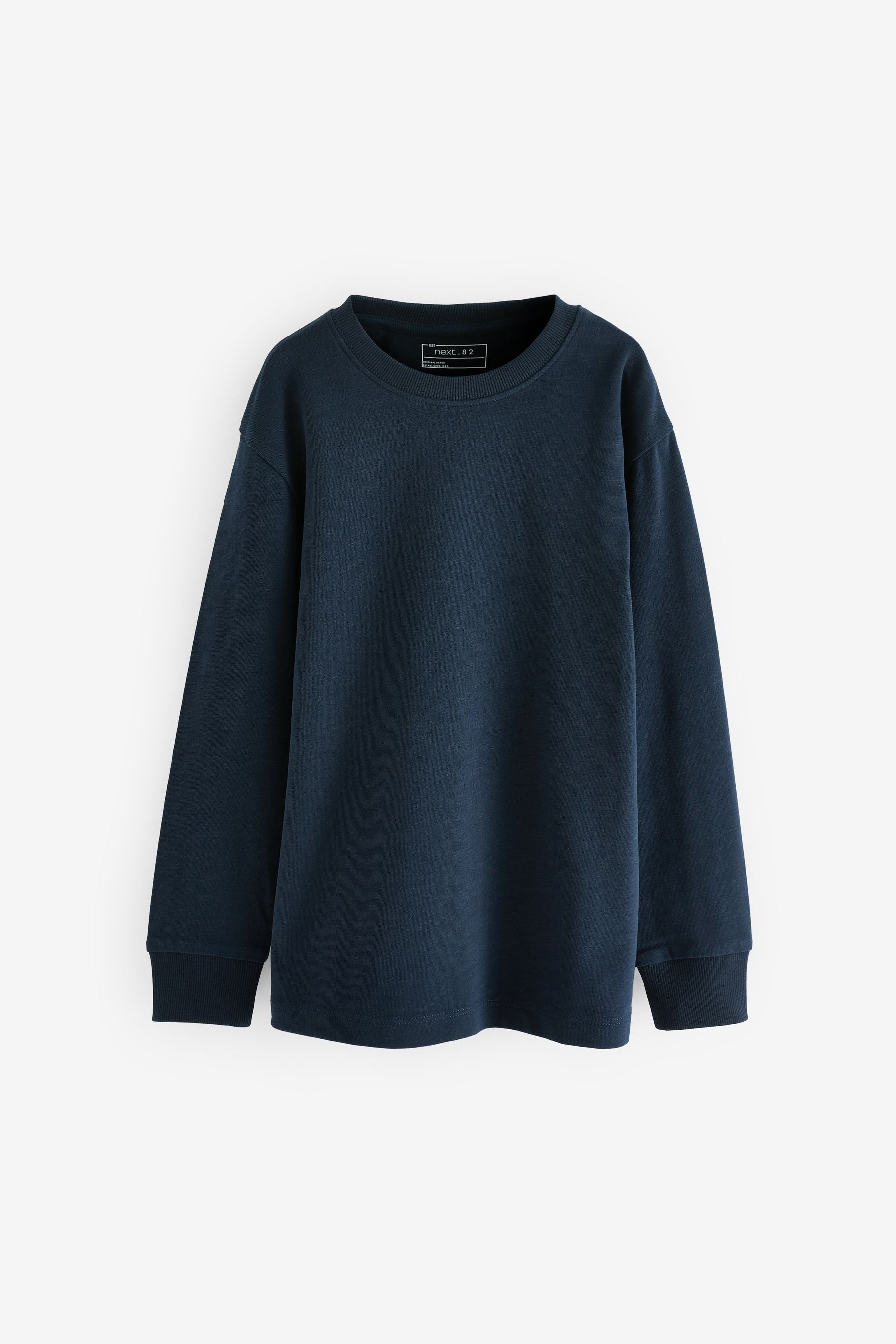 Blue Navy Long Sleeve Cosy T-Shirt (3-16yrs)