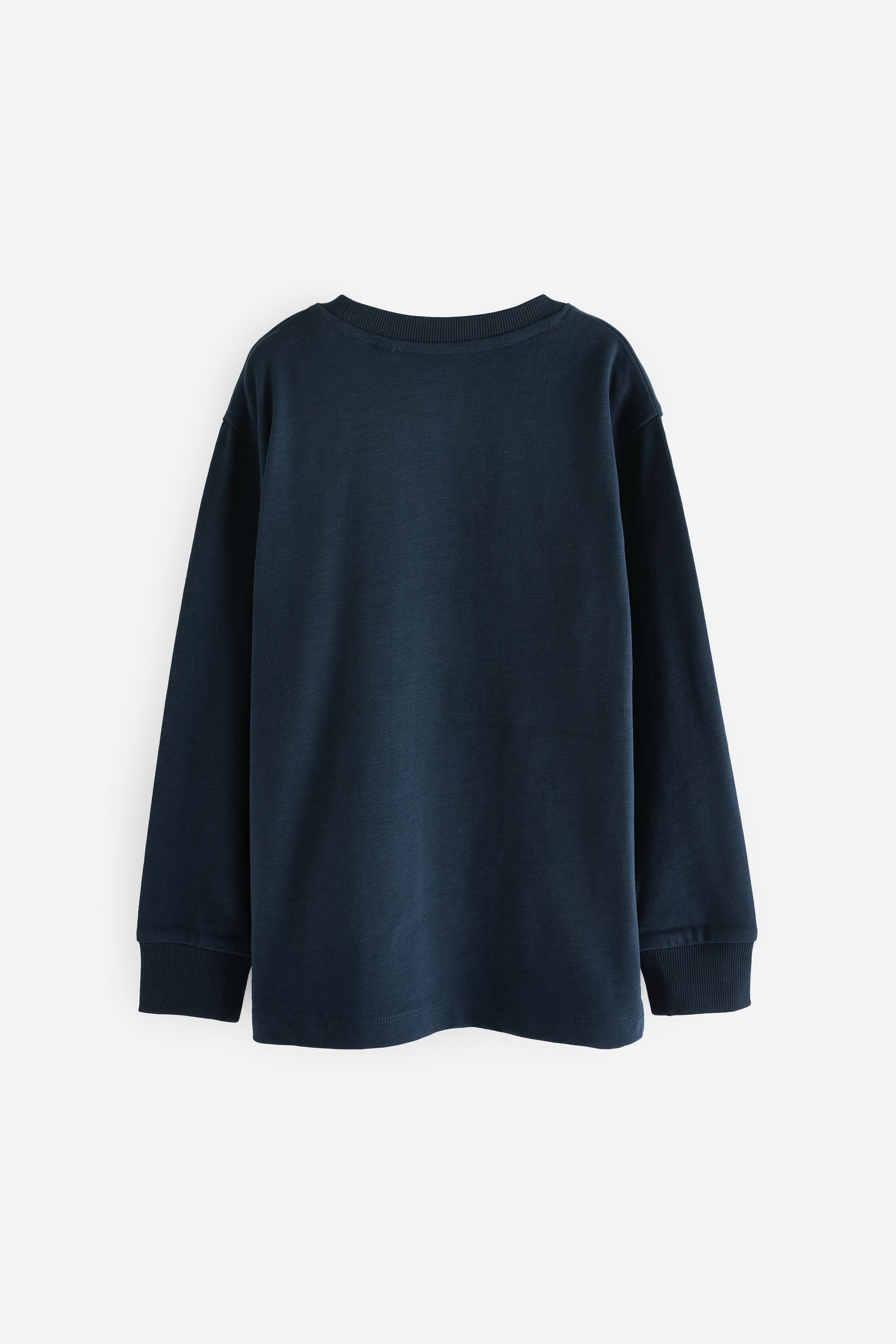 Blue Navy Long Sleeve Cosy T-Shirt (3-16yrs)