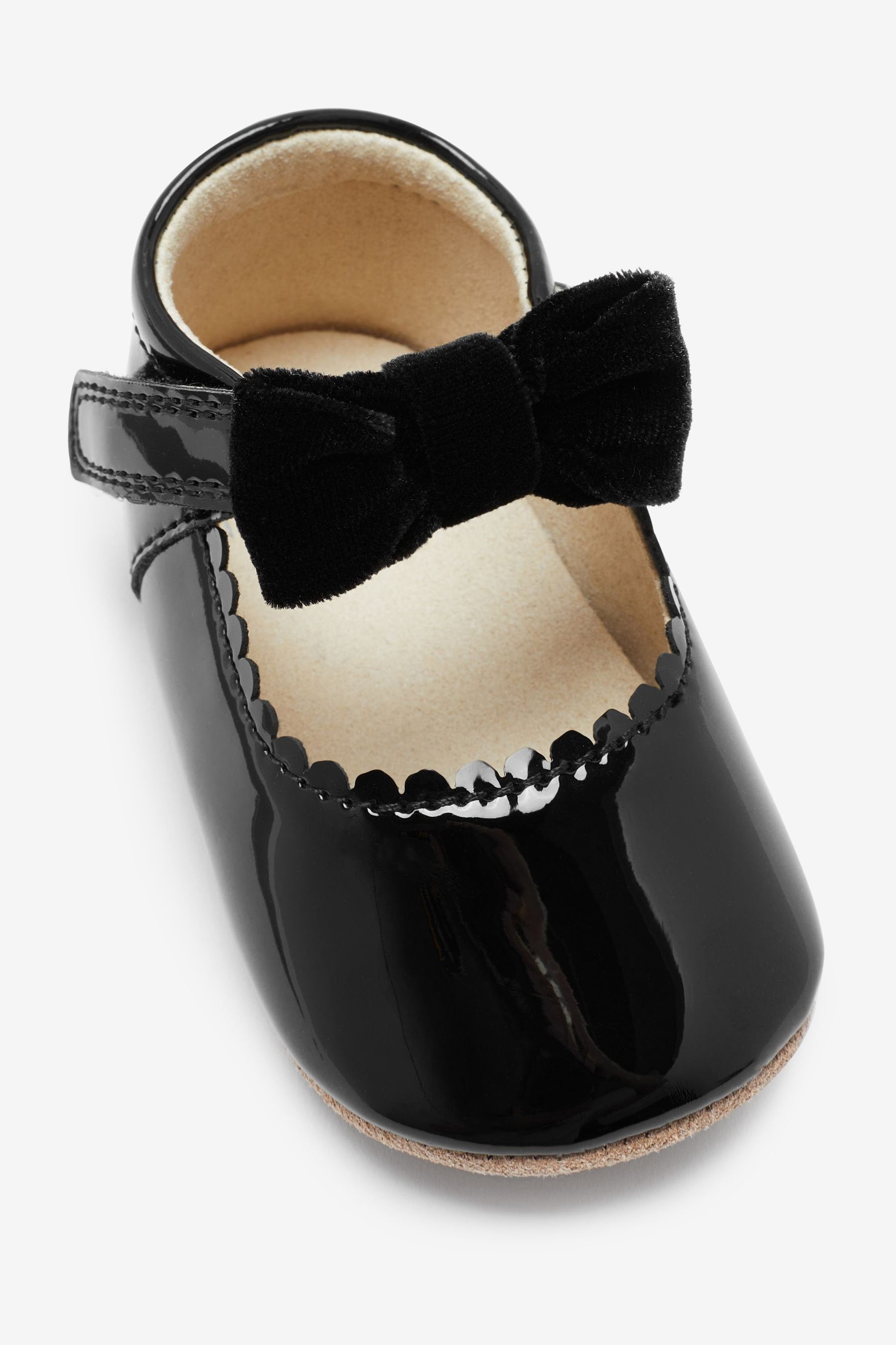 Black Patent Occasion Mary Jane Baby Shoes (0-18mths)