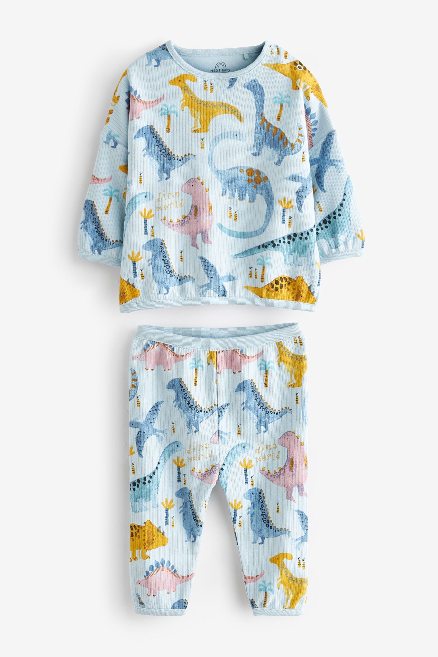 Blue Dinosaur 2 Piece Baby Sweatshirt And Joggers Set