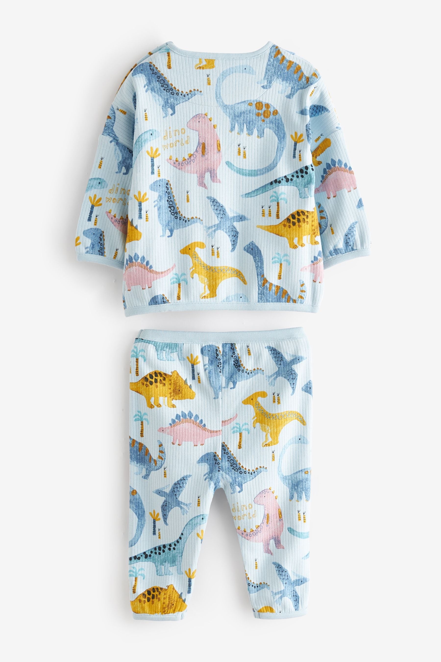 Blue Dinosaur 2 Piece Baby Sweatshirt And Joggers Set