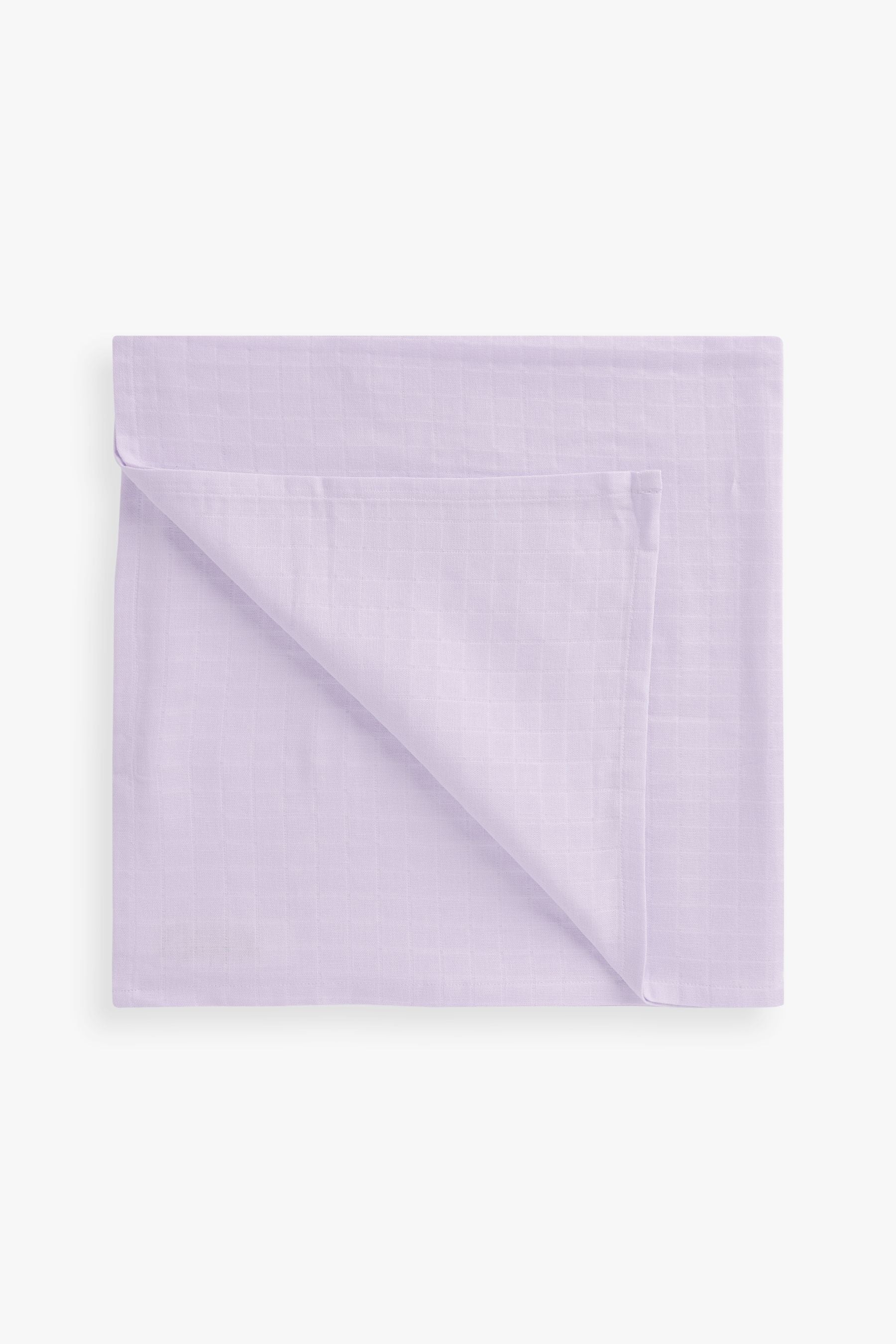 Lilac Purple Baby Muslin Squares 4 Pack