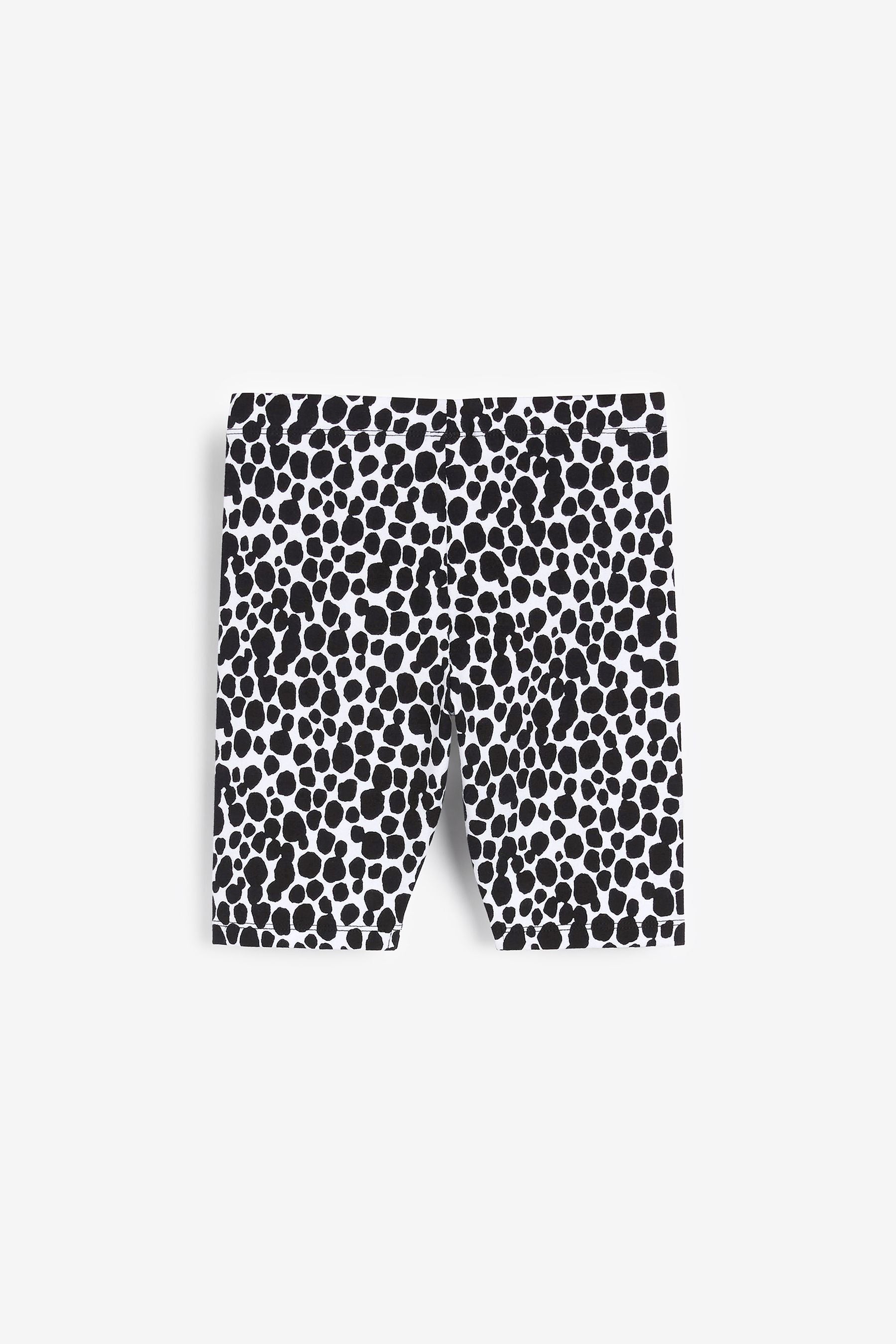 Black/White/Pink Leopard Glitter Cycling Shorts (3-16yrs)