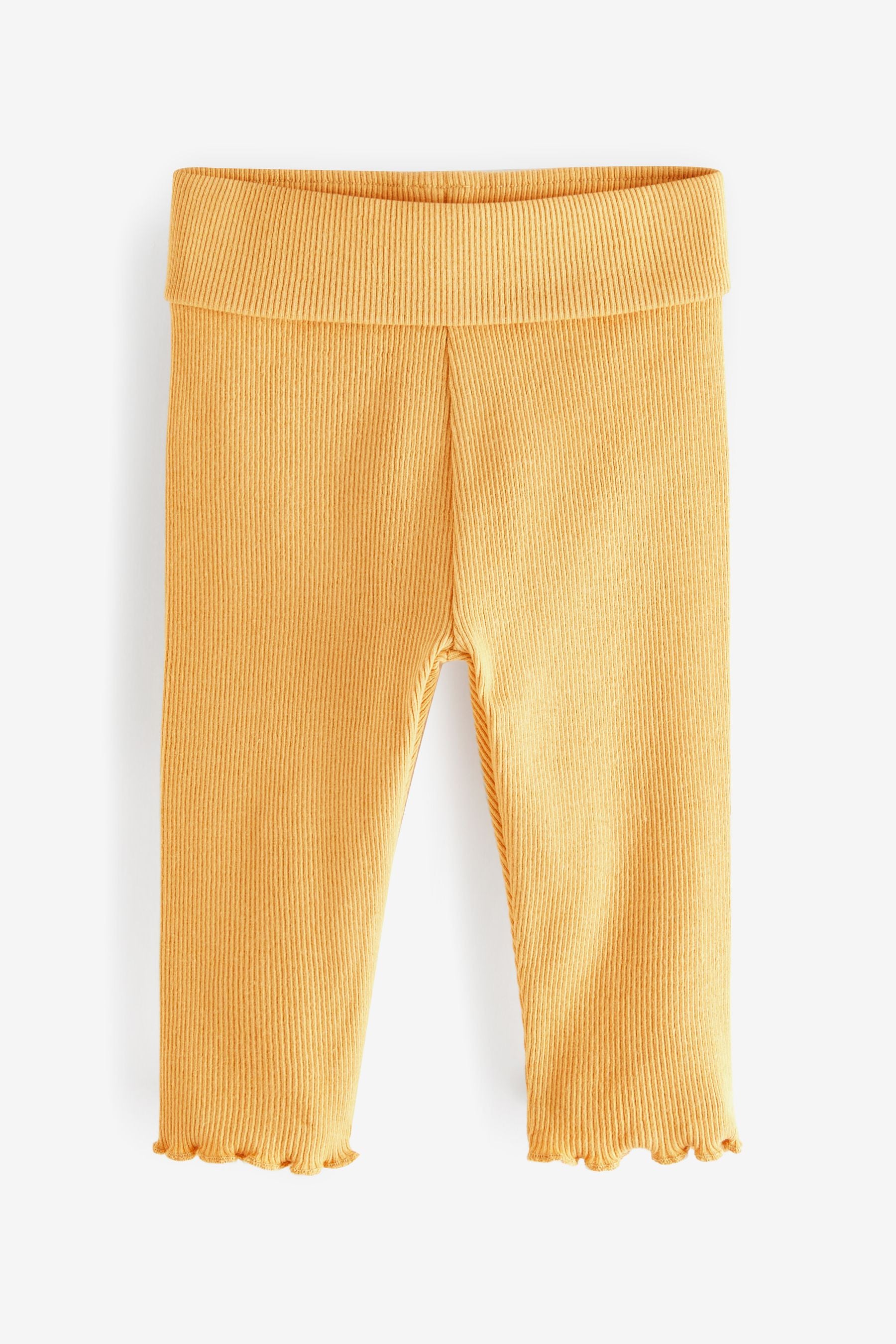 Ochre Yellow/Charcoal Grey 2 Pack Baby Leggings