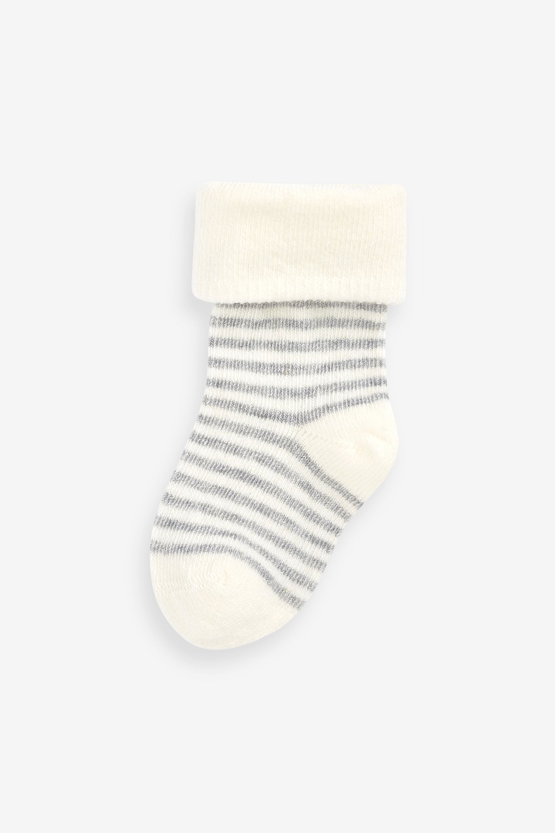 White Born In 2023 Baby Socks 3 Pack (0-12mths)