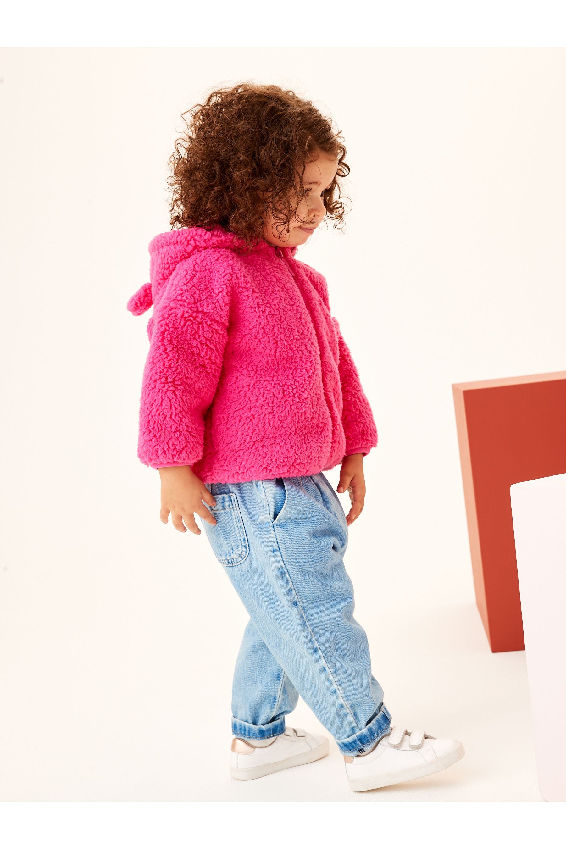 Bright Pink Fleece Zip Through (3mths-7yrs)