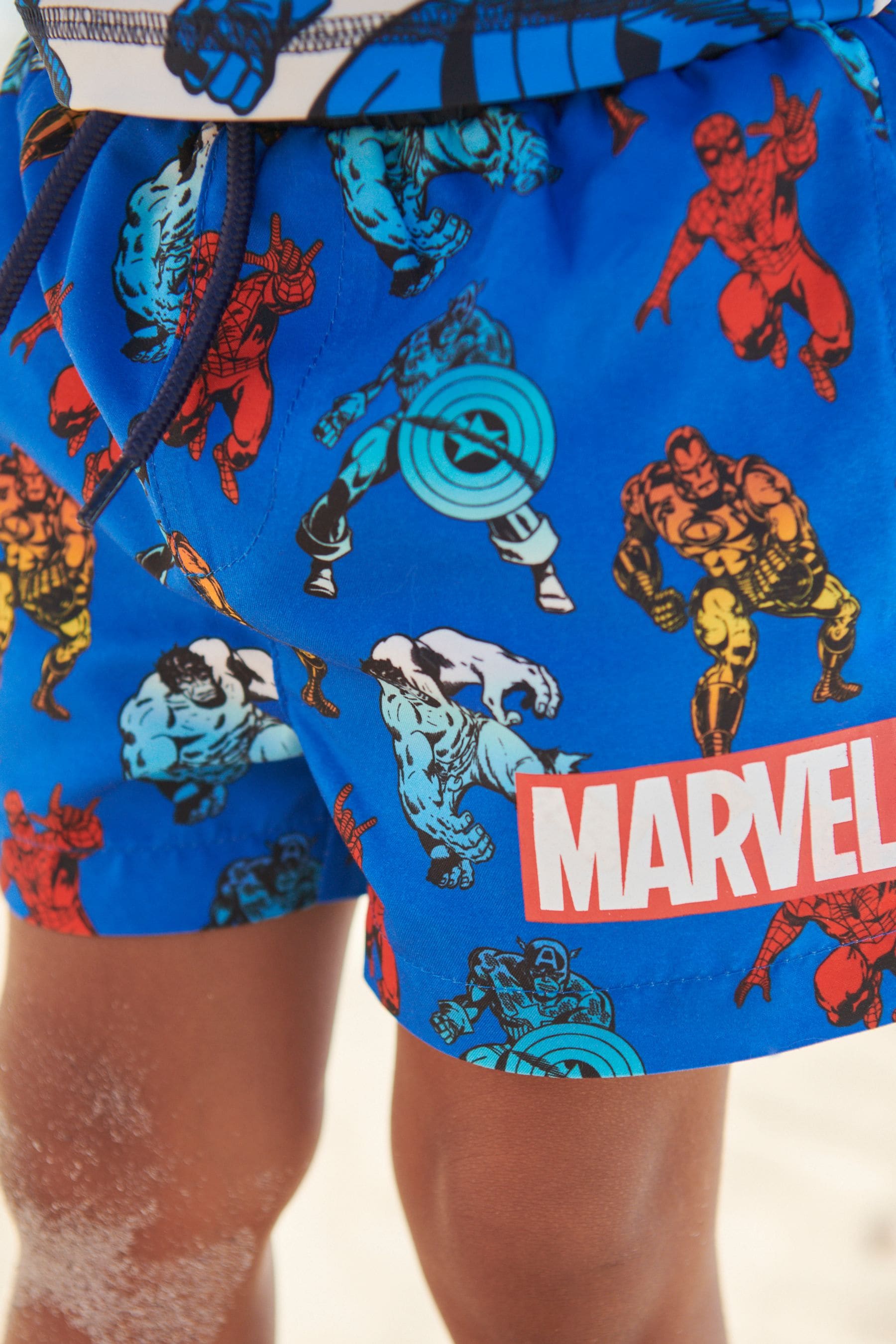 Marvel Blue 2 Piece Sunsafe Top And Shorts Set (3mths-7yrs)