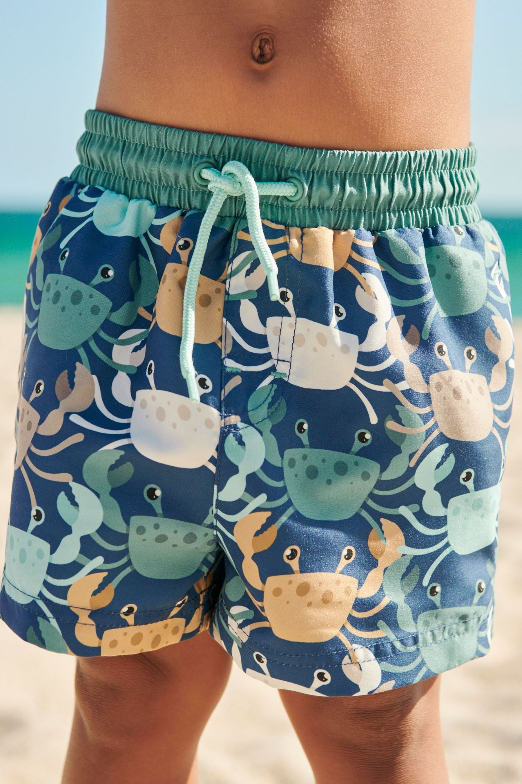 Navy Crabs Swim Shorts (3mths-7yrs)