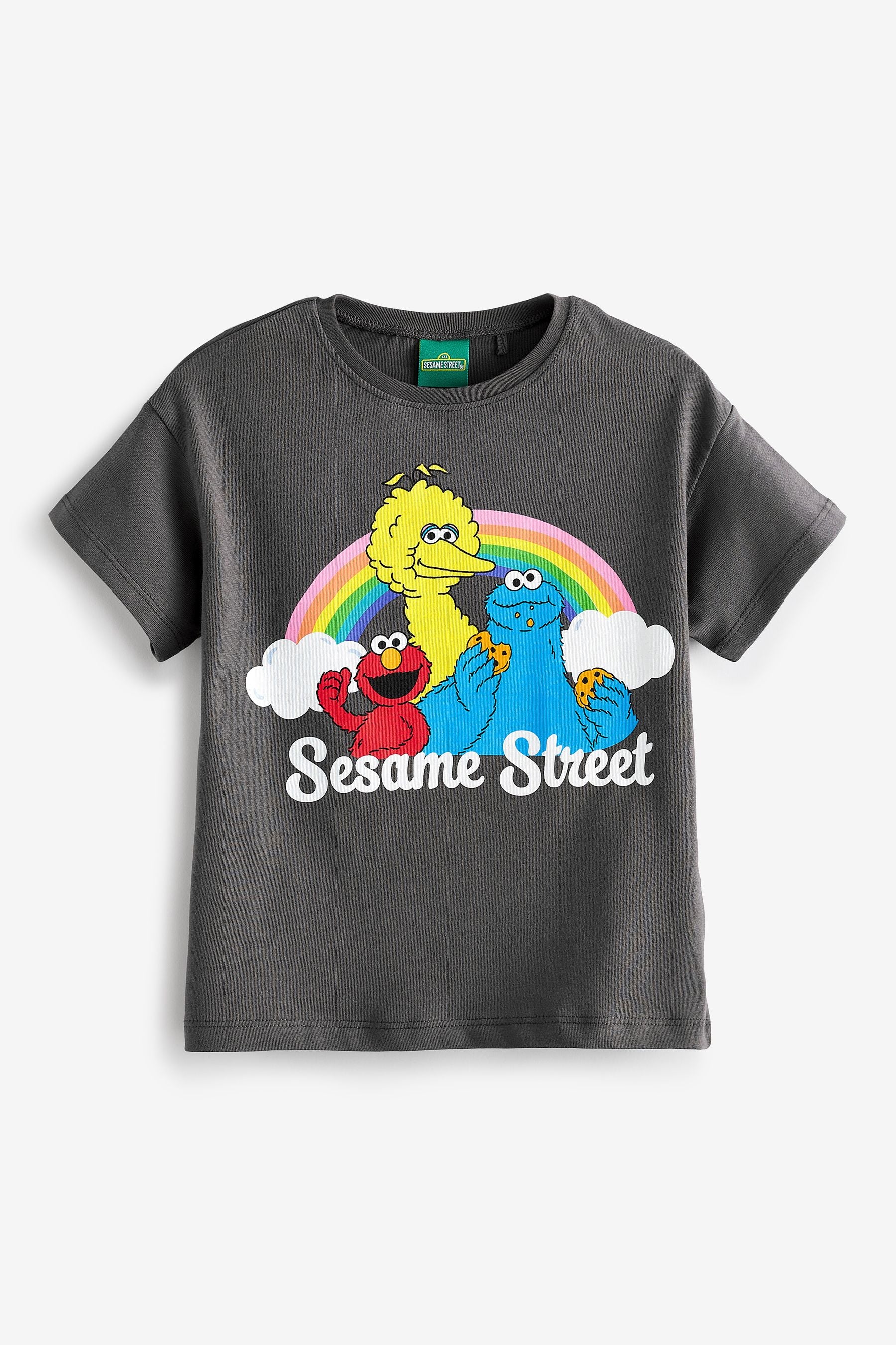 Sesame Street Charcoal Grey T-Shirt (3mths-7yrs)