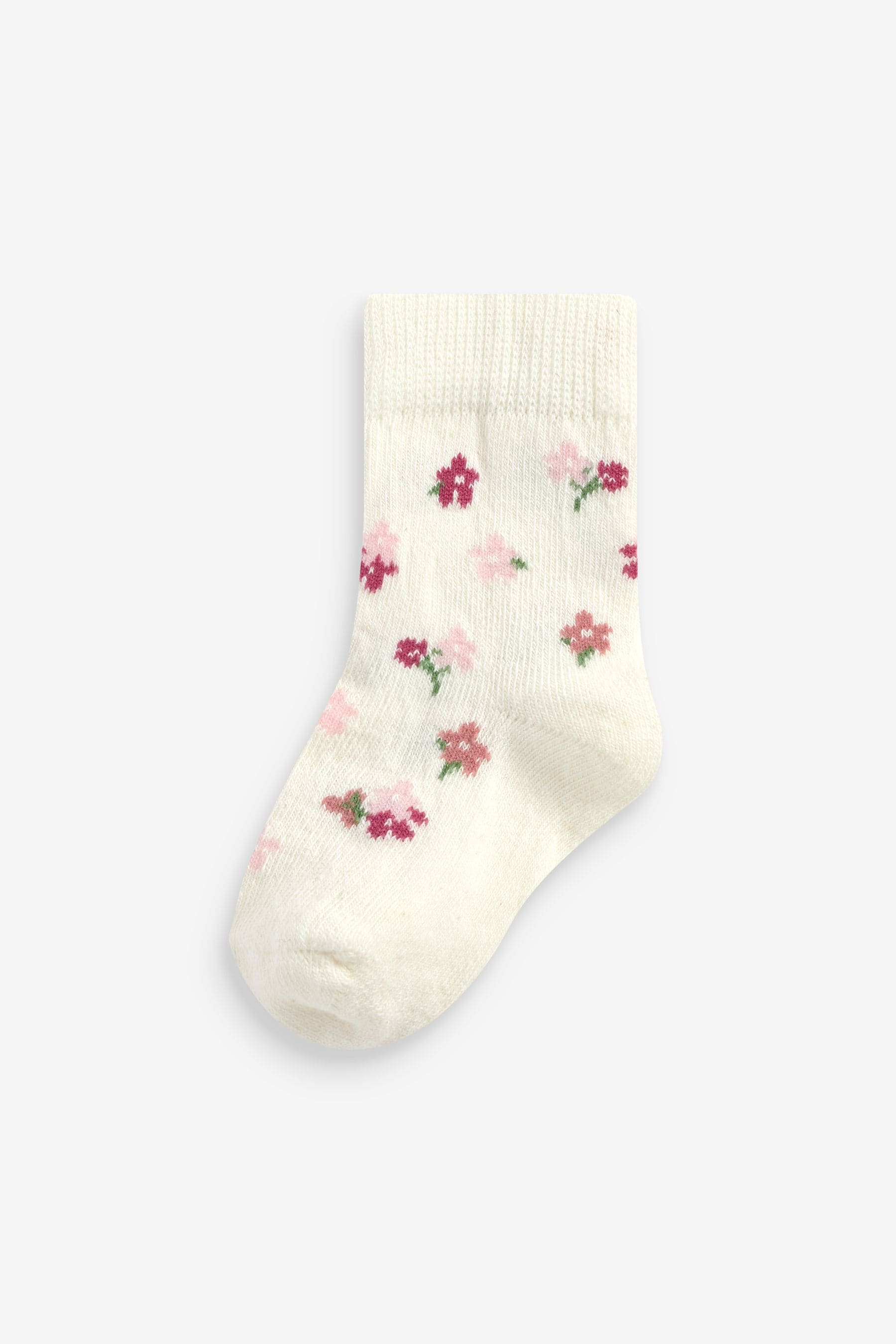 Pink Bunny 5 Pack Baby Socks (0mths-2yrs)