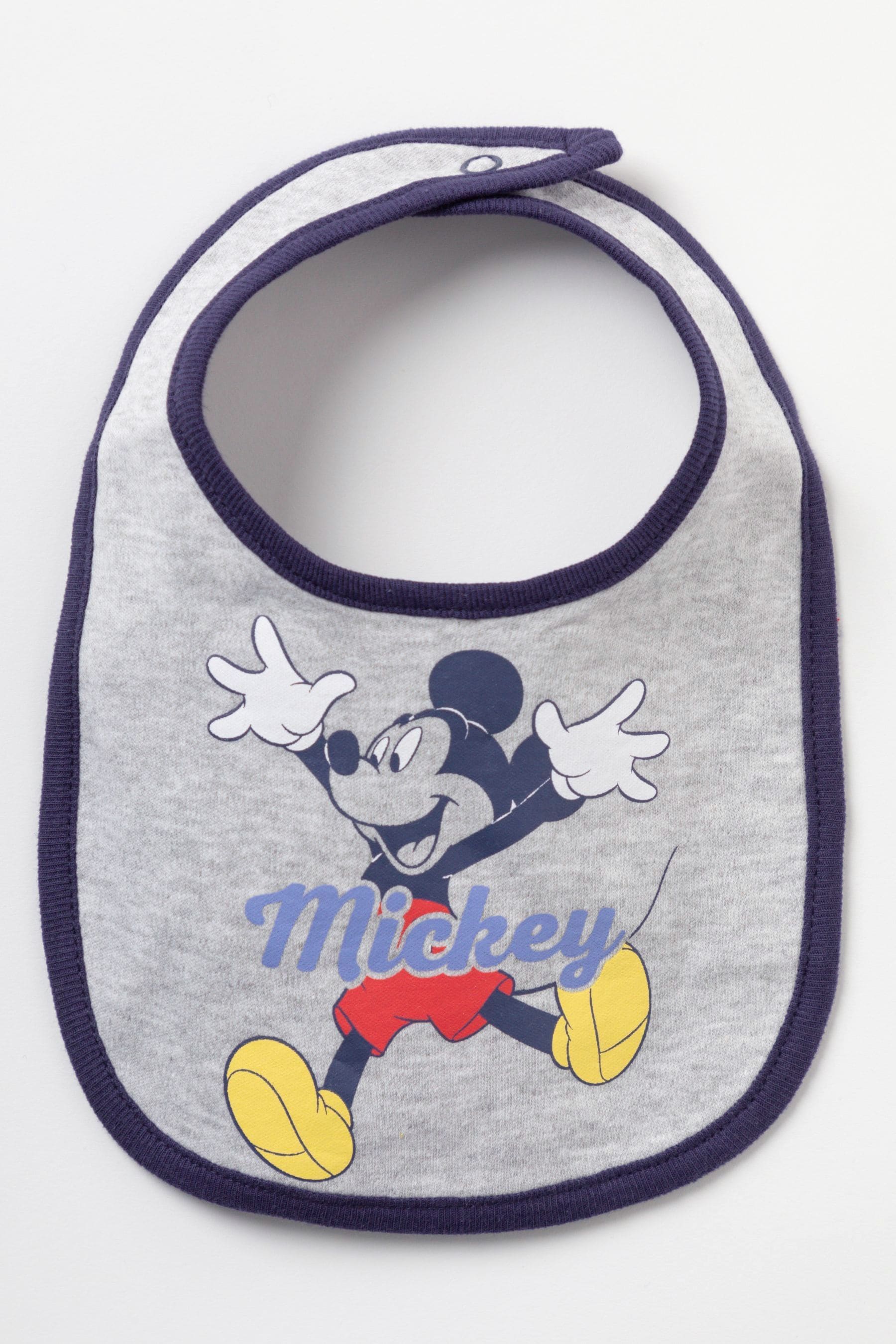 Grey Disney Mickey Mouse Grey Sleepsuit, Bodysuit and Bib Set