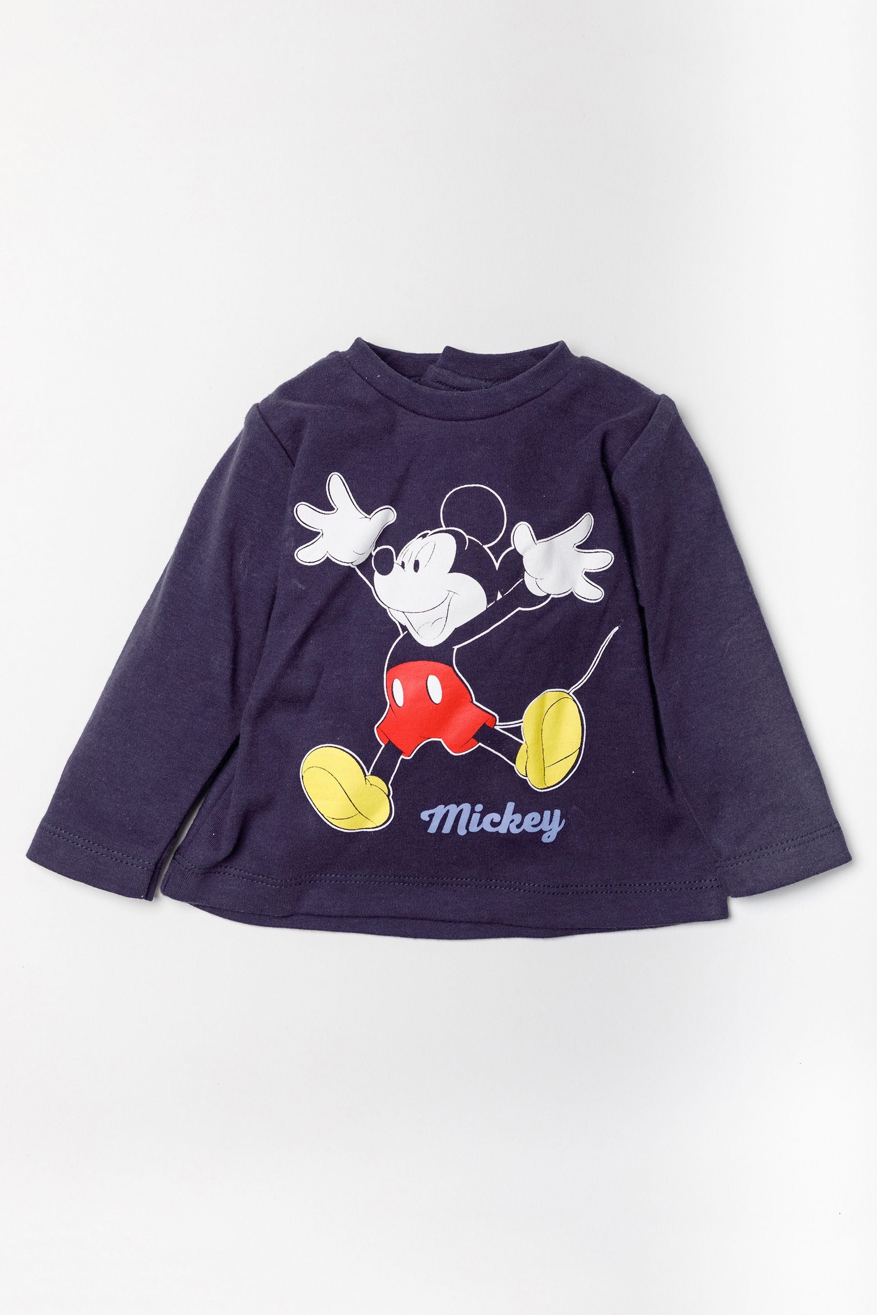 Grey Disney Grey Mickey Mouse Top, Jogger and Bib Set