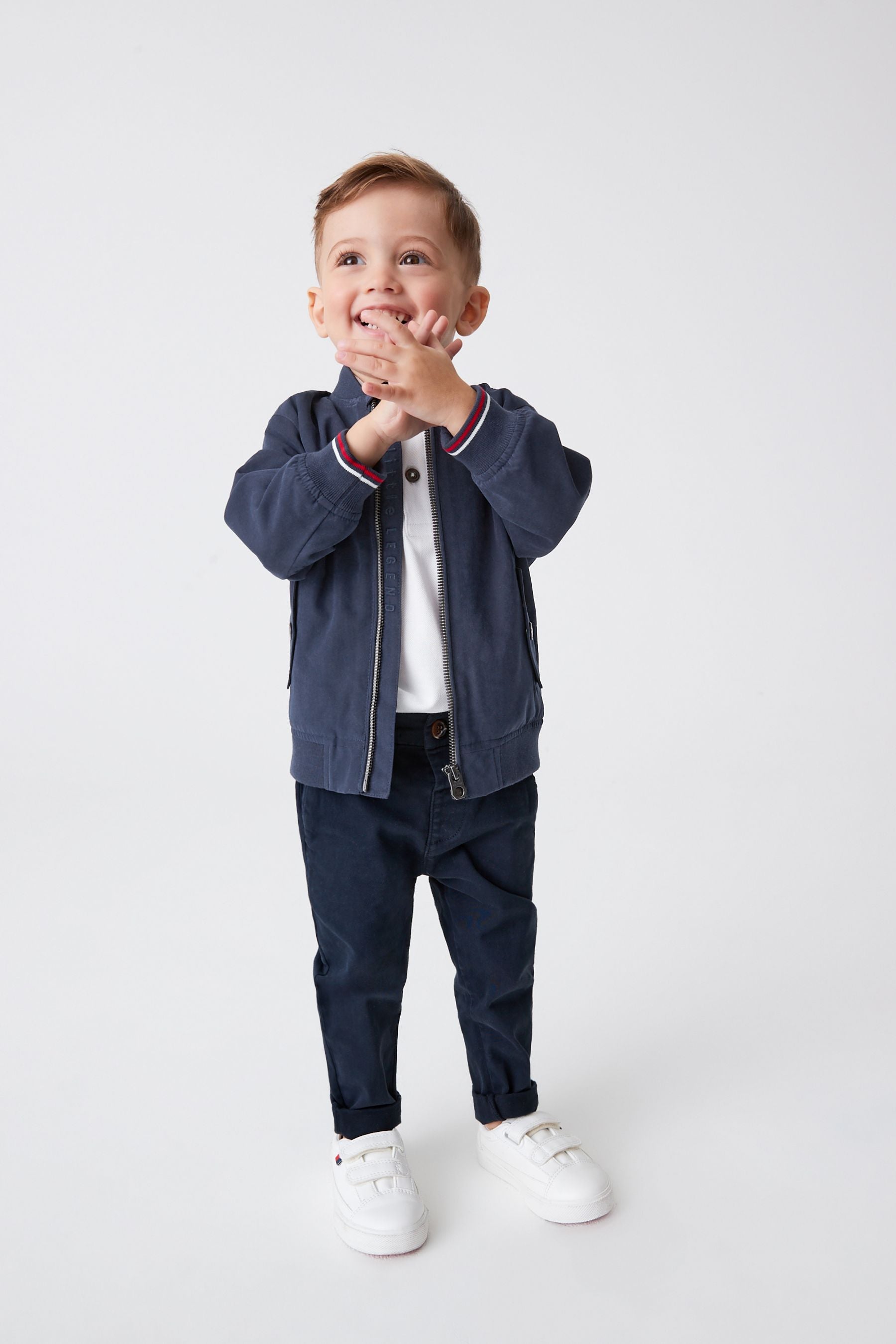 Navy Blue Harrington Jacket (3mths-7yrs)