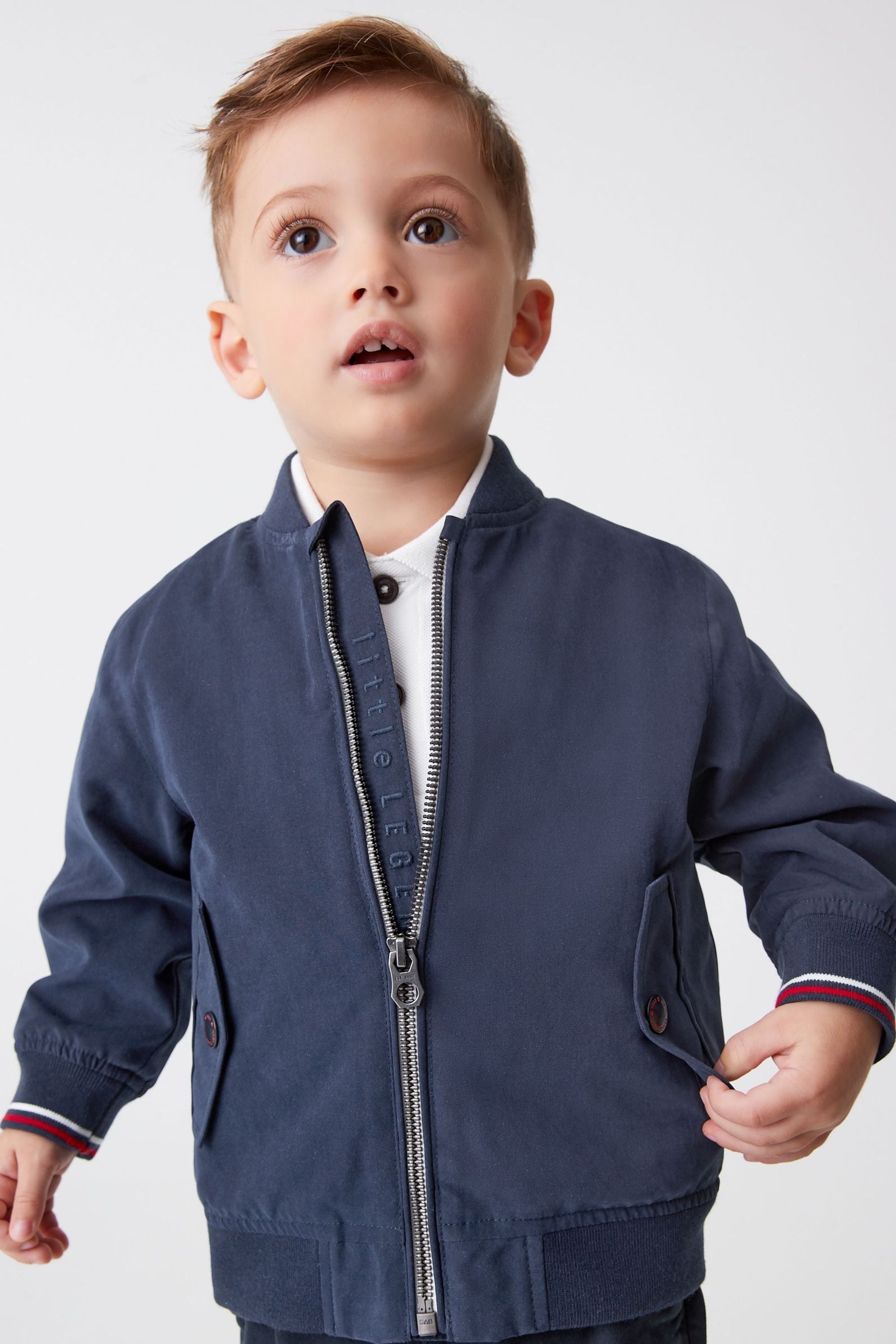 Navy Blue Harrington Jacket (3mths-7yrs)