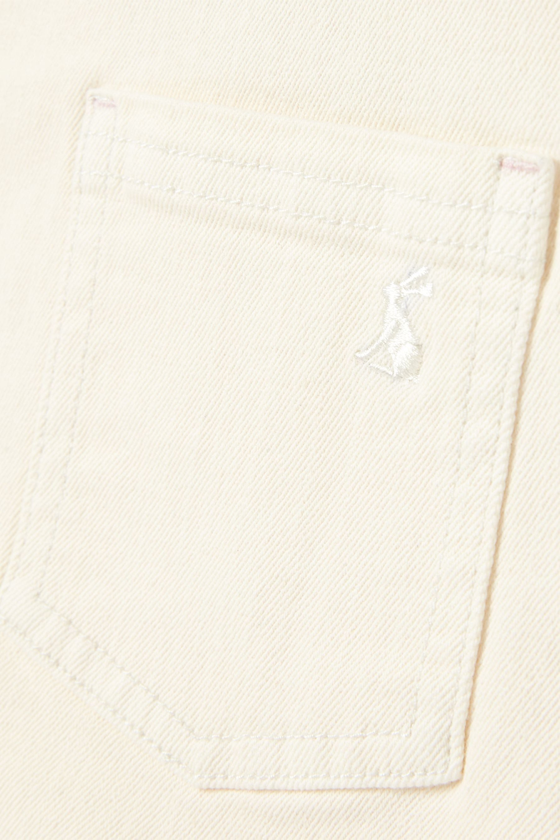 Joules Cream Garland Short Denim Jumpsuit