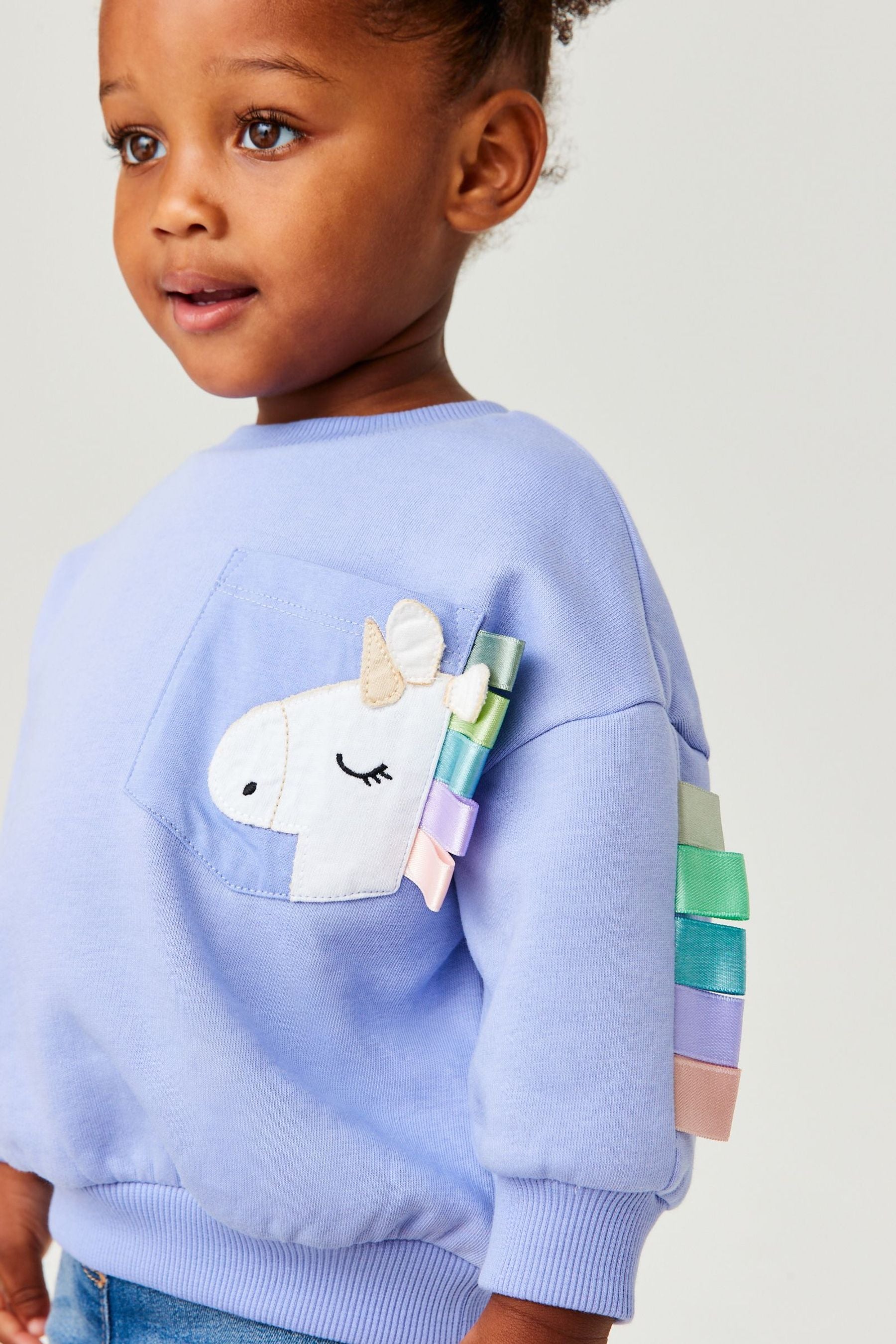 Blue Unicorn Pocket Sweatshirt (3mths-7yrs)