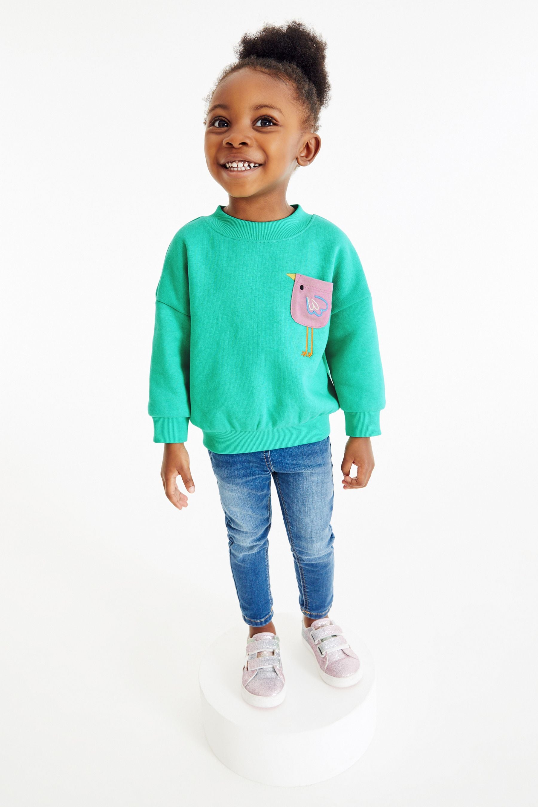 Green Unicorn Pocket Sweatshirt (3mths-7yrs)