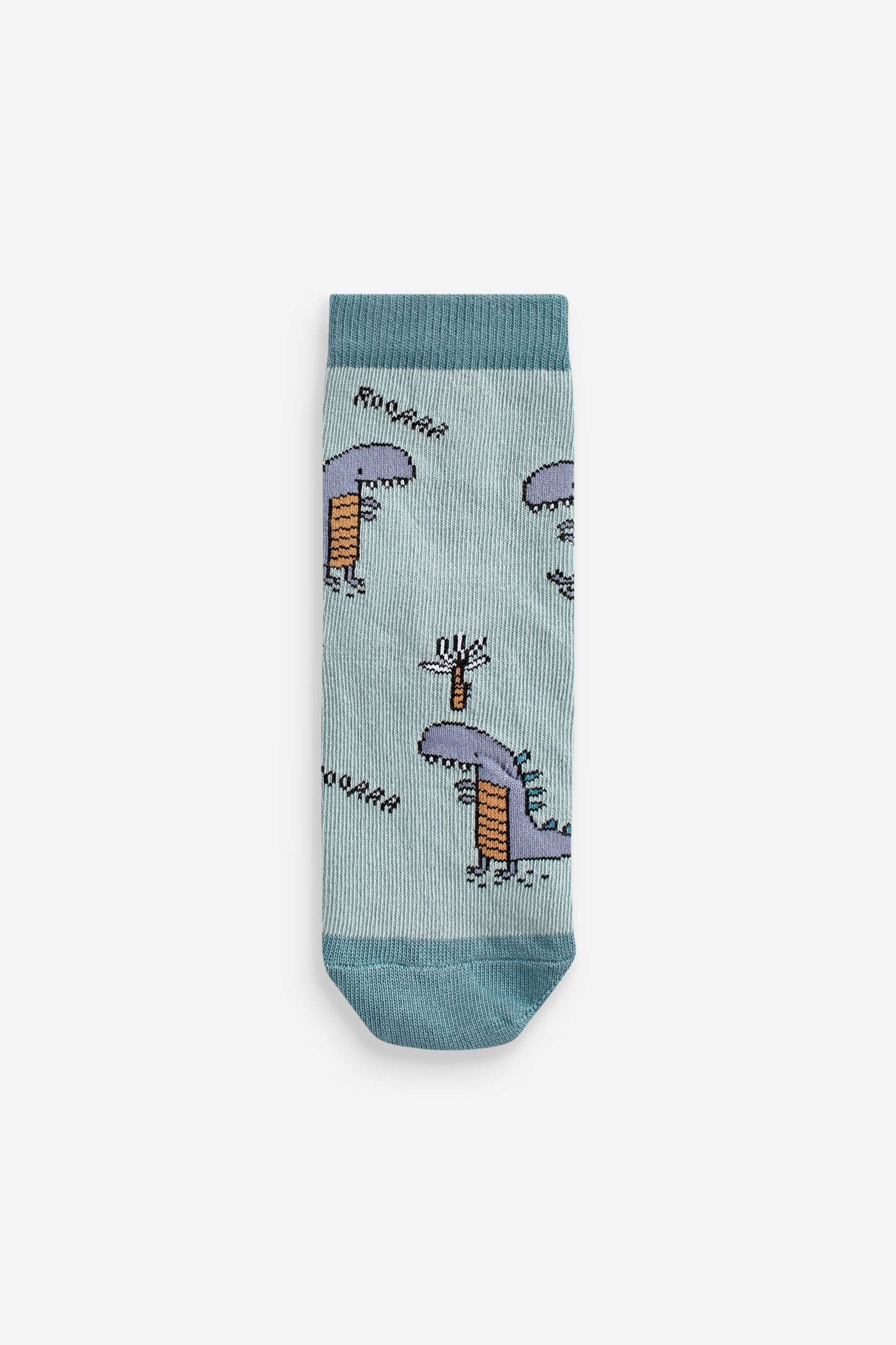 Blue Dinosaur 7 Pack Cotton Rich Socks