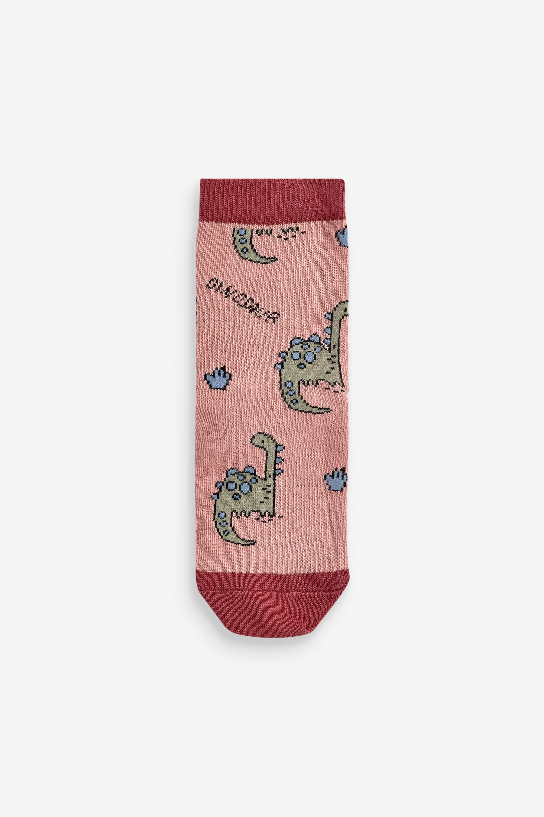 Blue Dinosaur 7 Pack Cotton Rich Socks