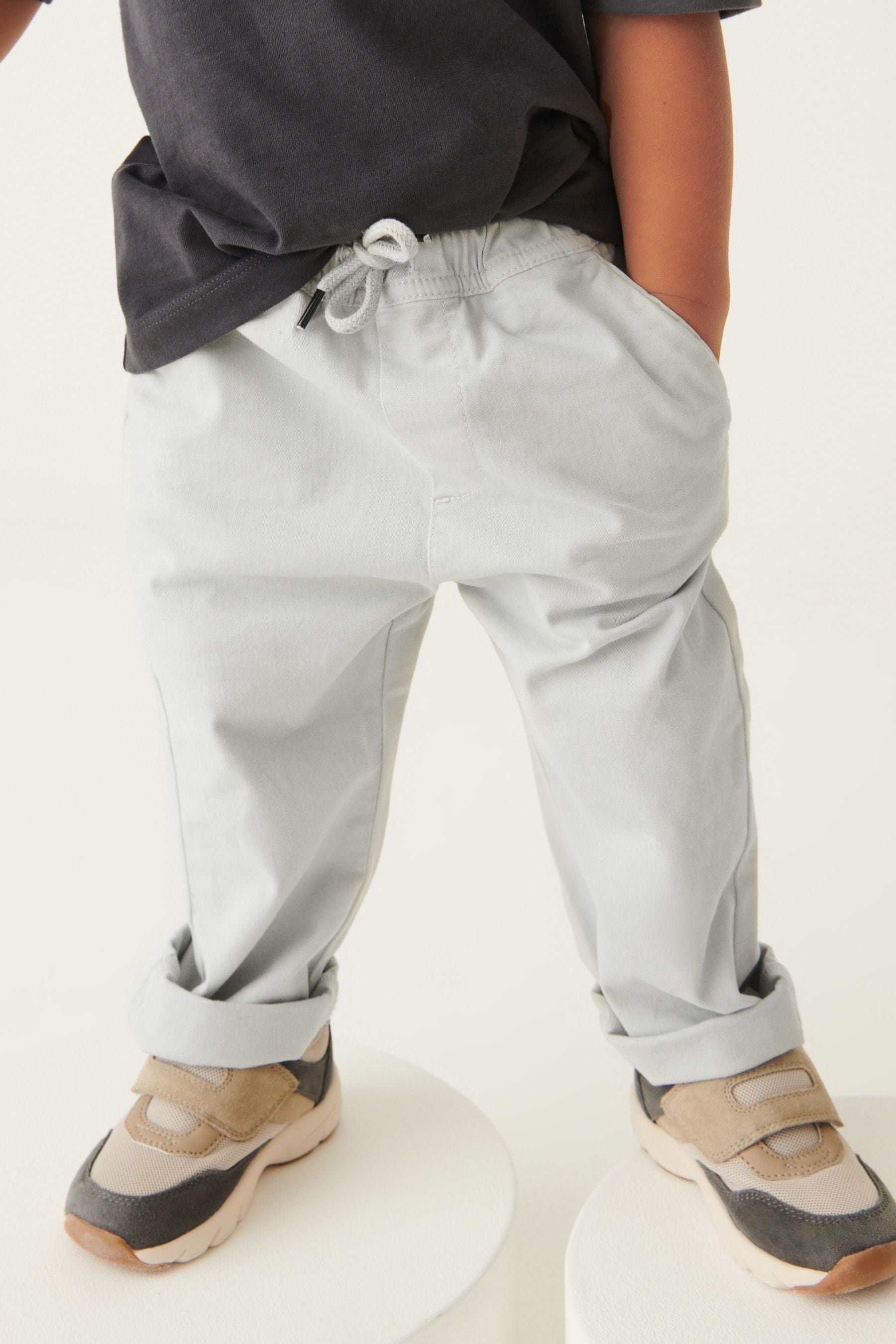 Putty Natural Loose Fit Pull-On Chino Trousers (3mths-7yrs)