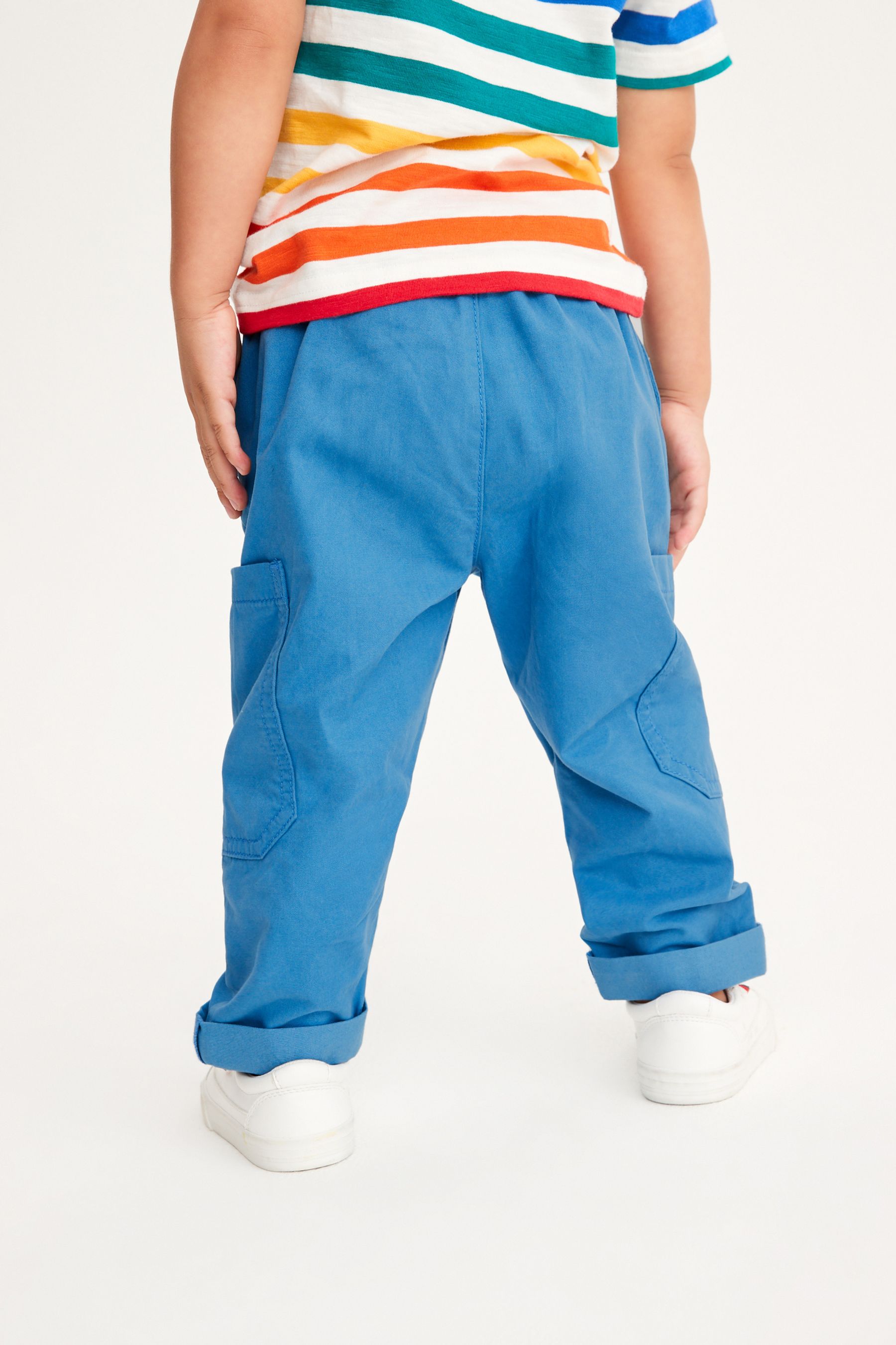 Bright Blue Side Pocket Pull-On Trousers (3mths-7yrs)