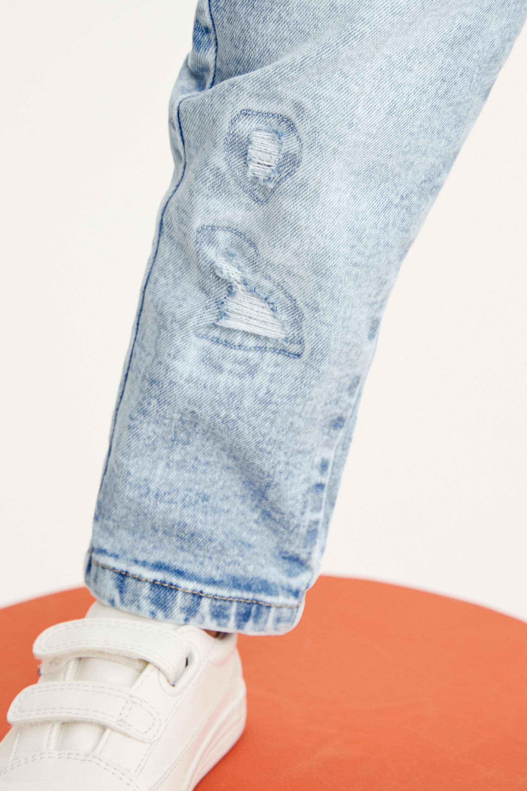 Light Blue Distressed Comfort Stretch Jeans (3mths-7yrs)