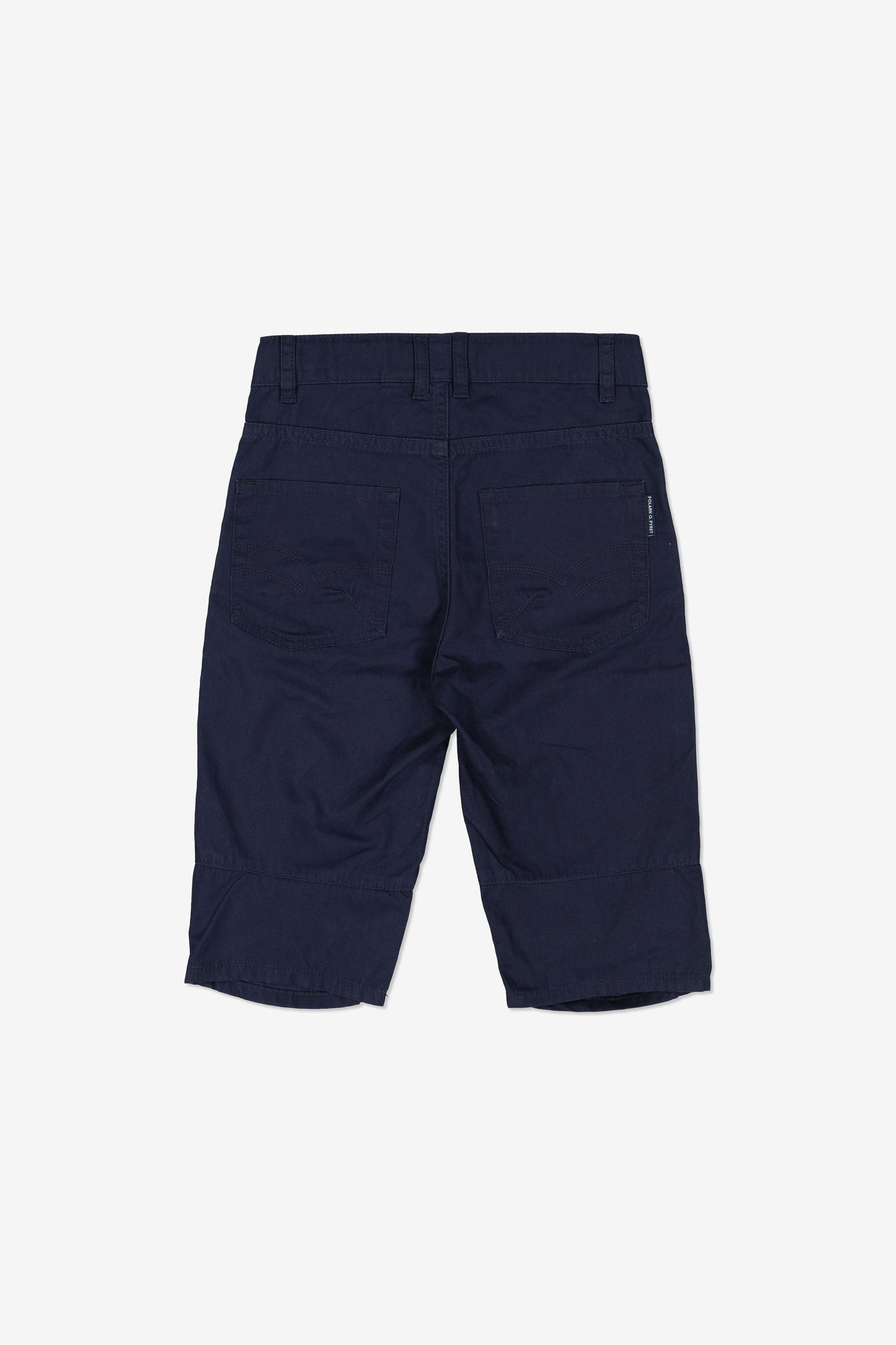 Polarn O. Pyret Blue Organic Cotton Shorts