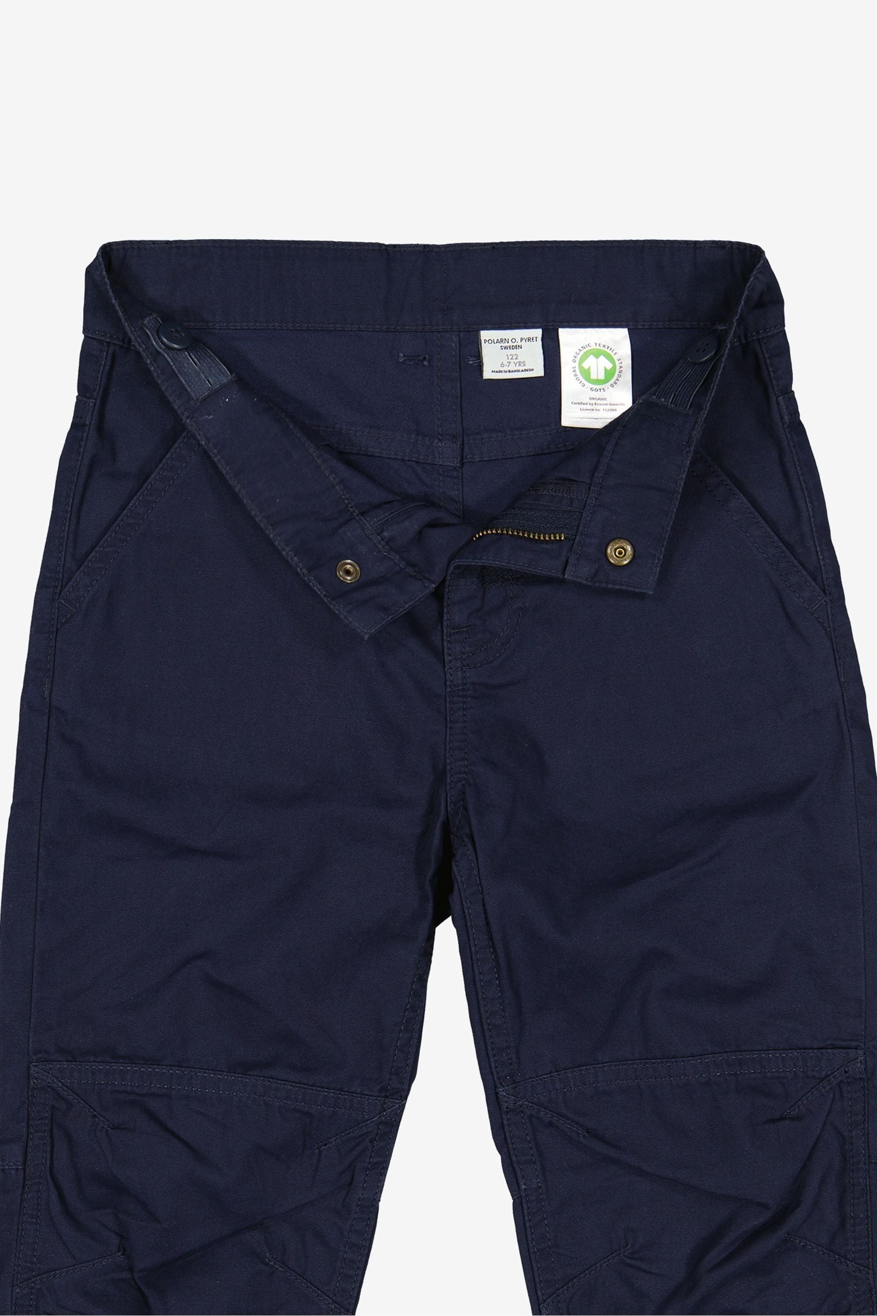 Polarn O. Pyret Blue Organic Cotton Shorts