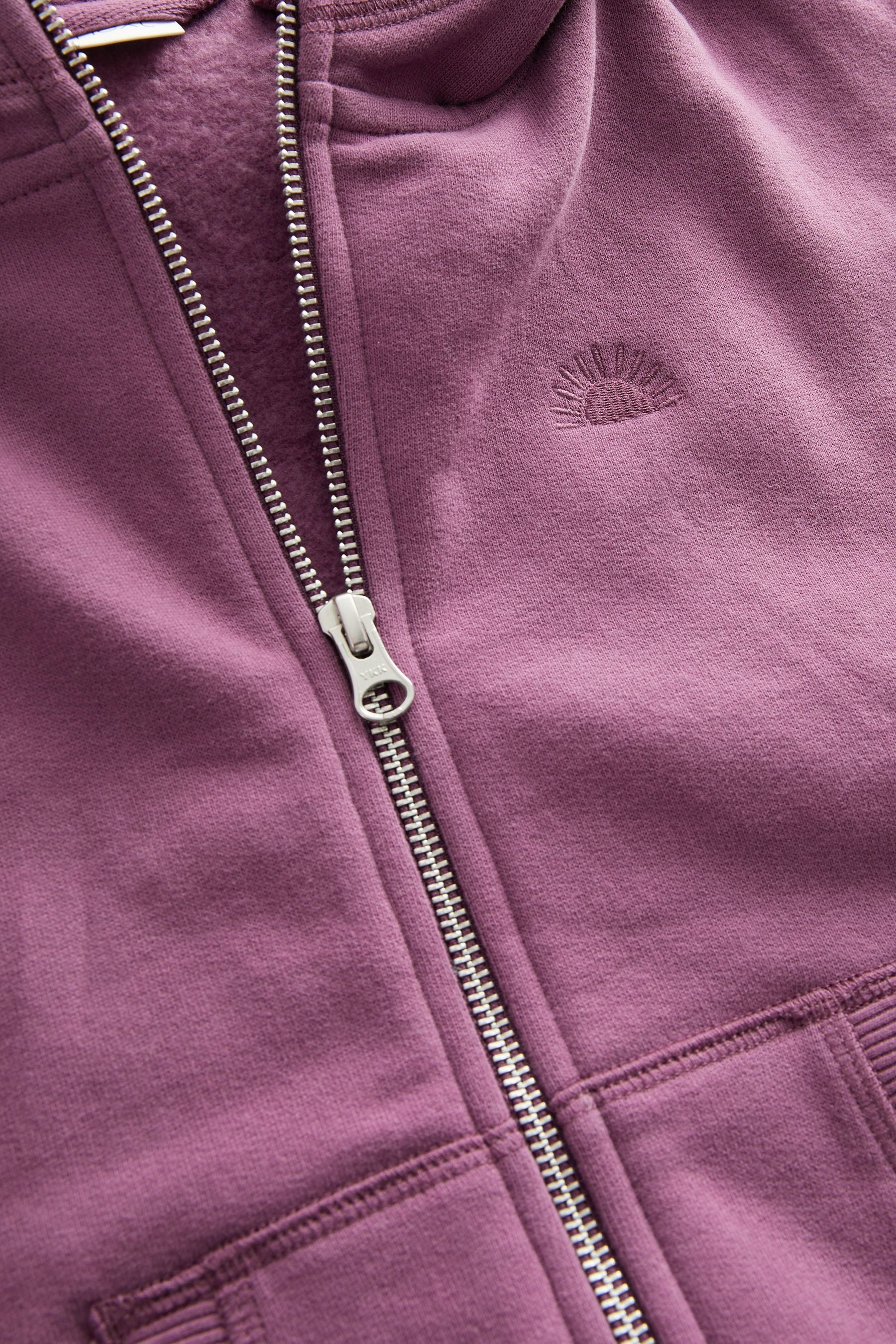 Purple Zip Through Hoodie (3-16yrs)