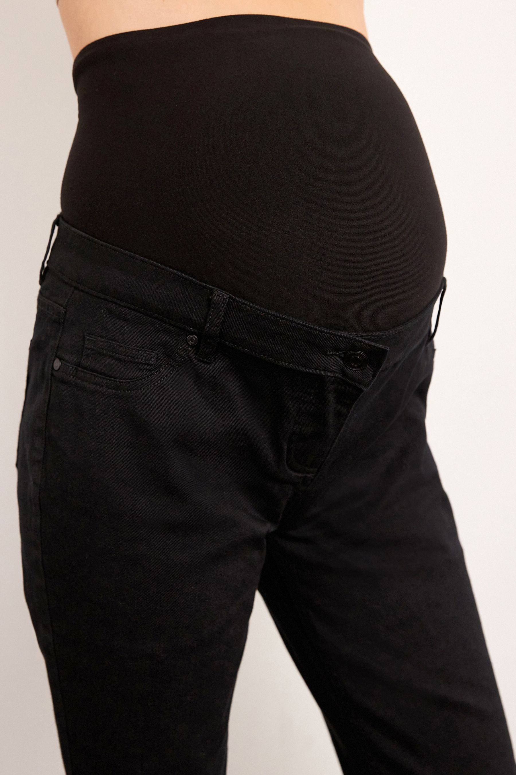 Black Maternity Flared Jeans