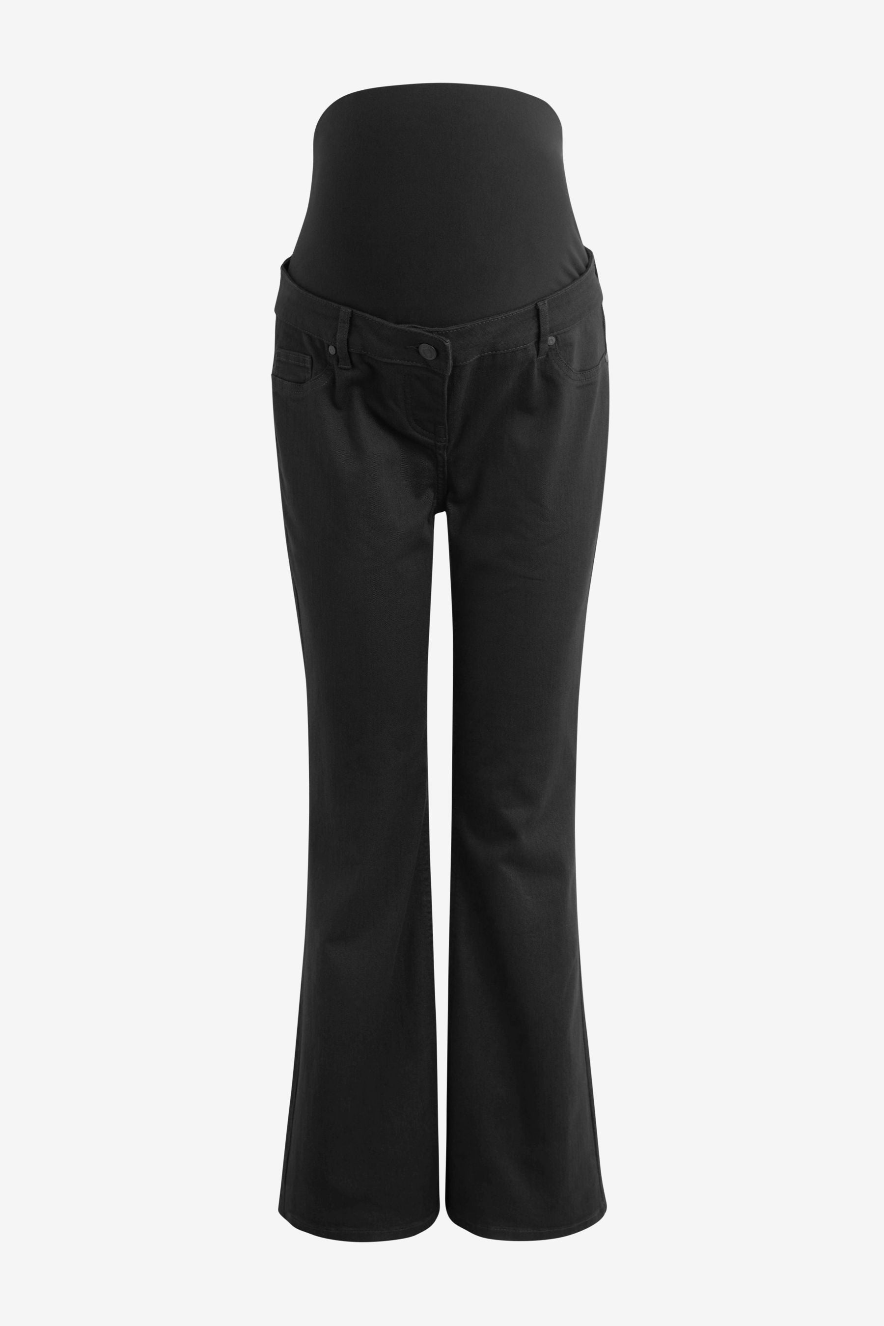 Black Maternity Flared Jeans