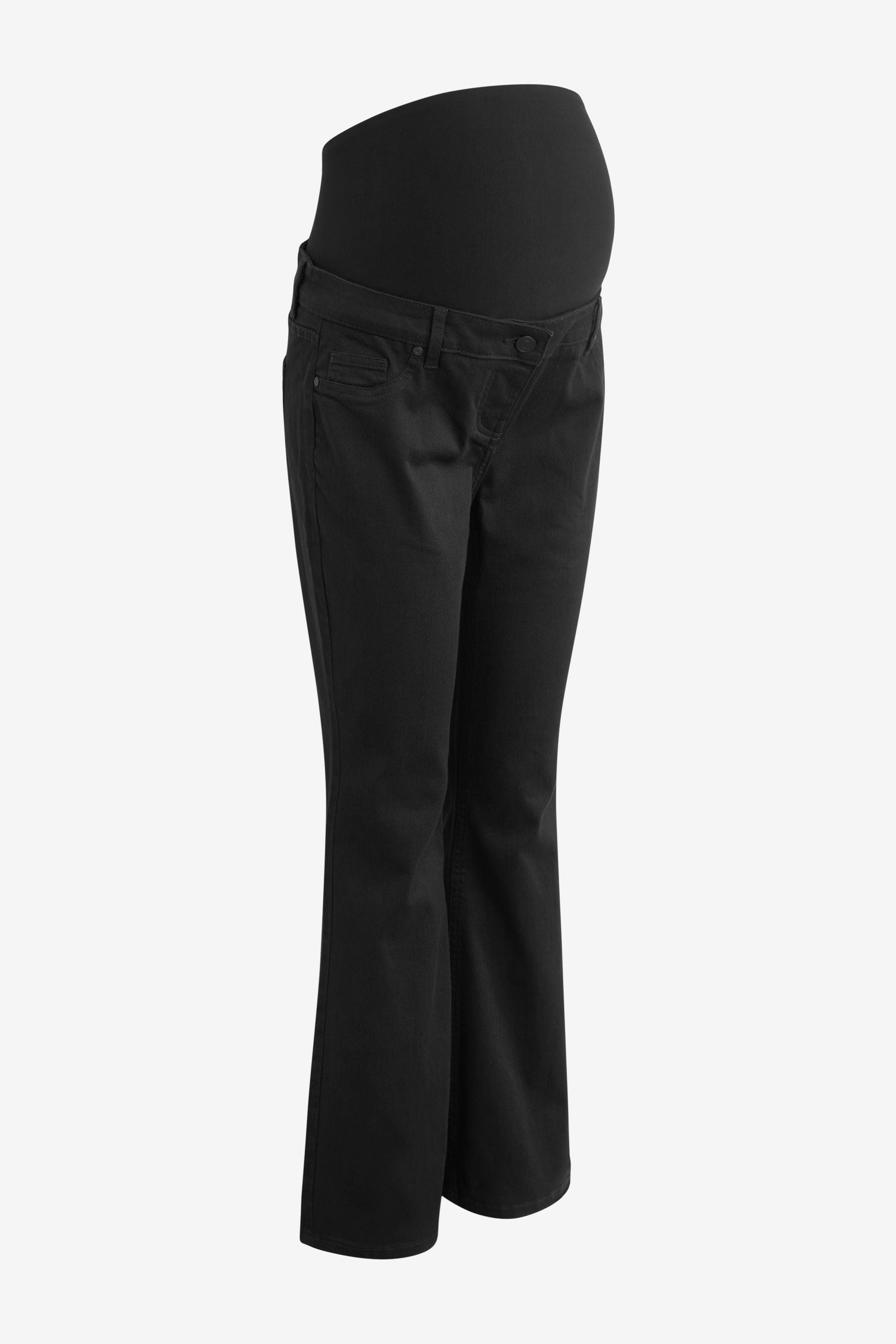 Black Maternity Flared Jeans