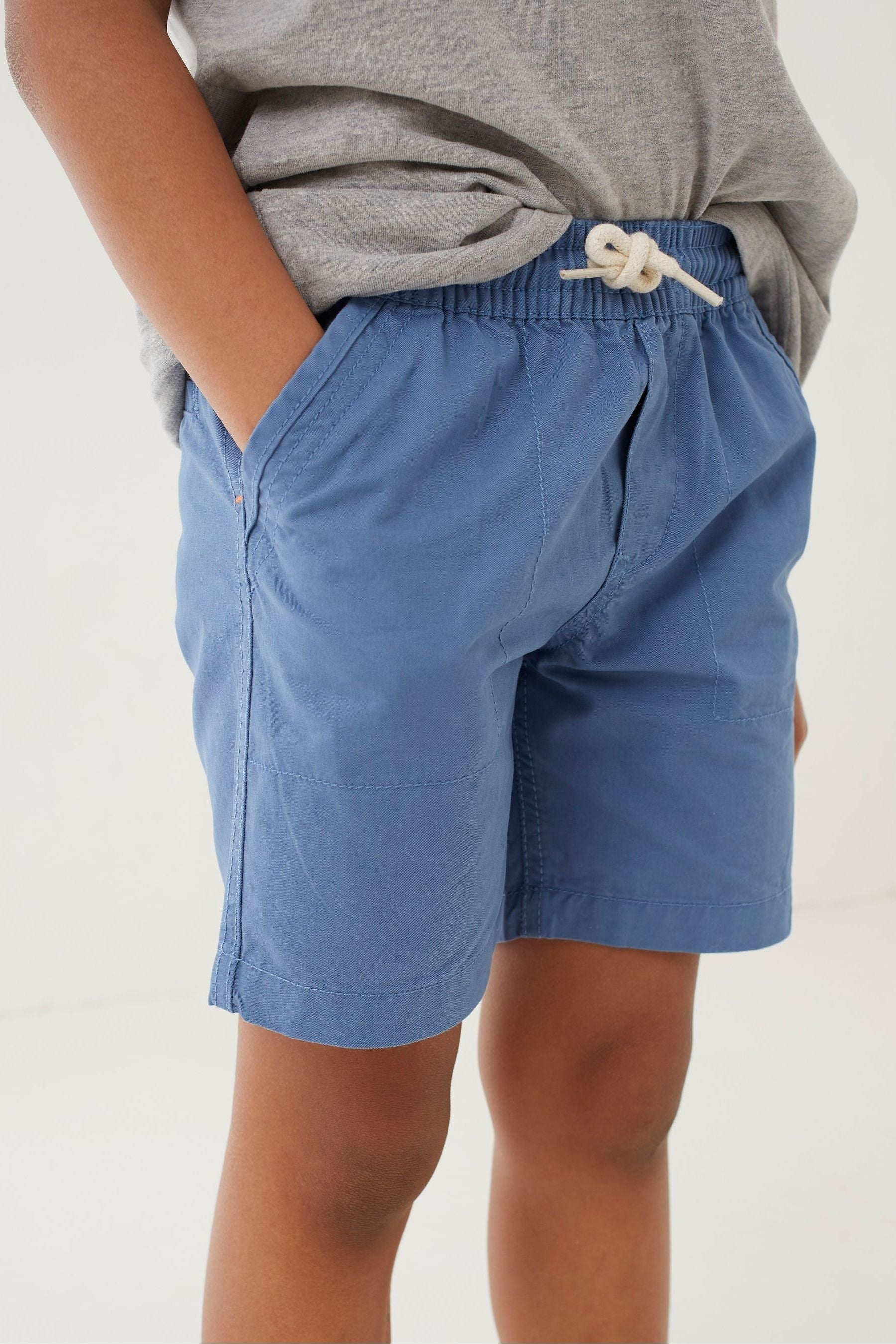 Blue FatFace Blue Studland Flat Front Shorts