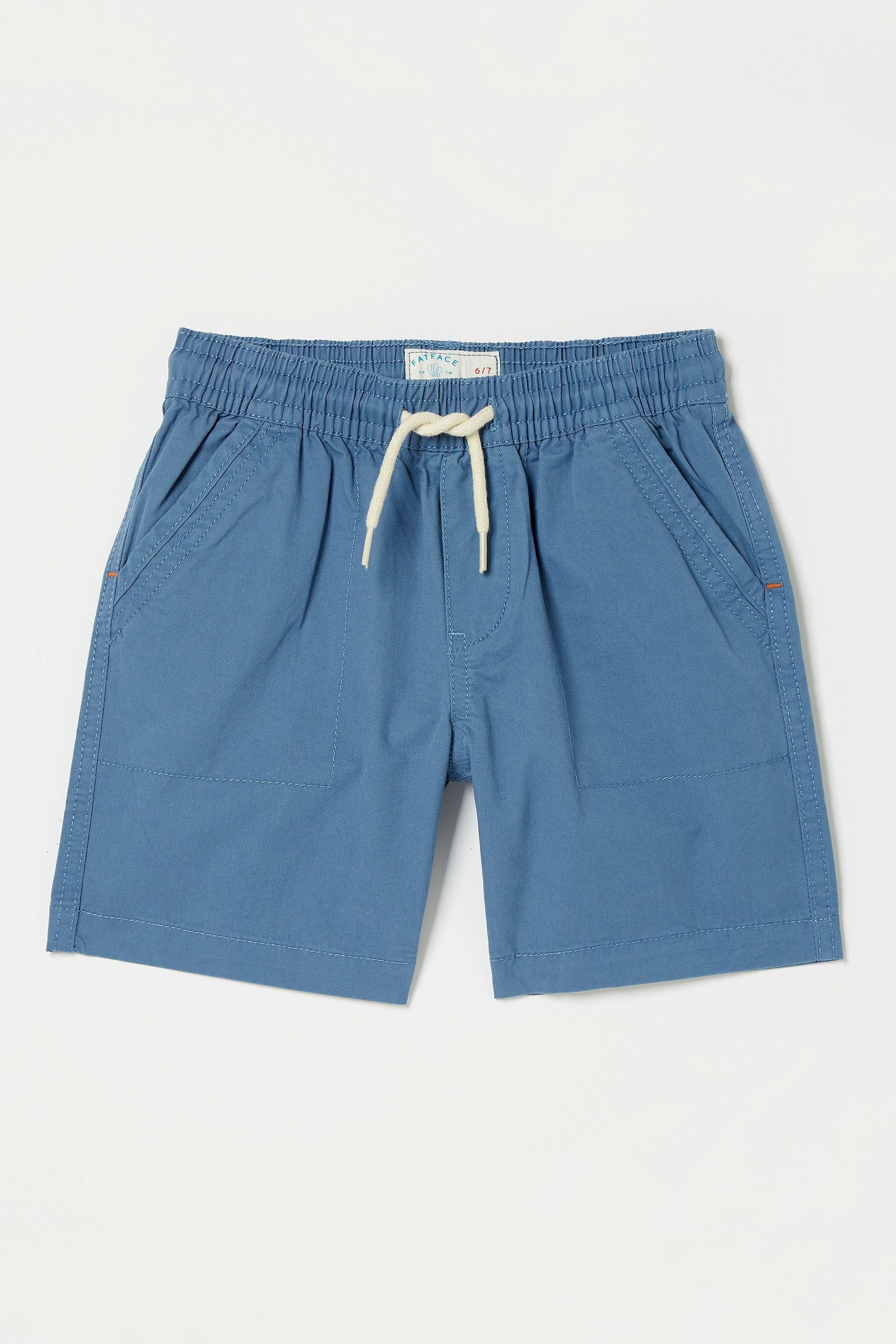 Blue FatFace Blue Studland Flat Front Shorts