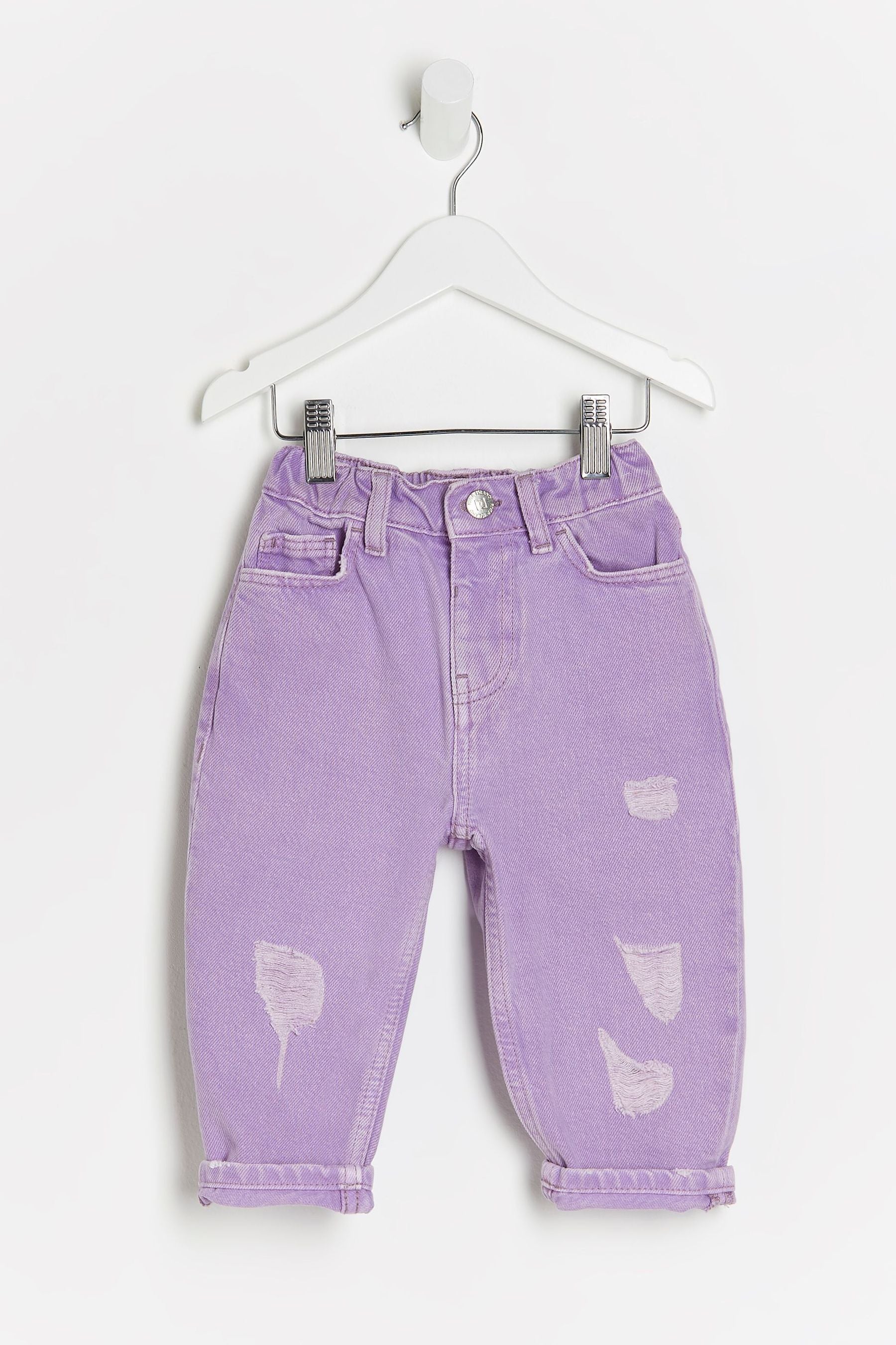 Purple River Island Purple Light Lilac Mom Jeans