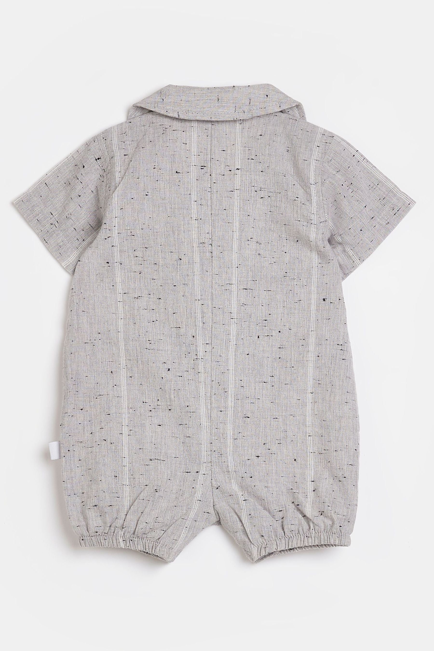 River Island Grey Stripe Woven Aio Bodysuit