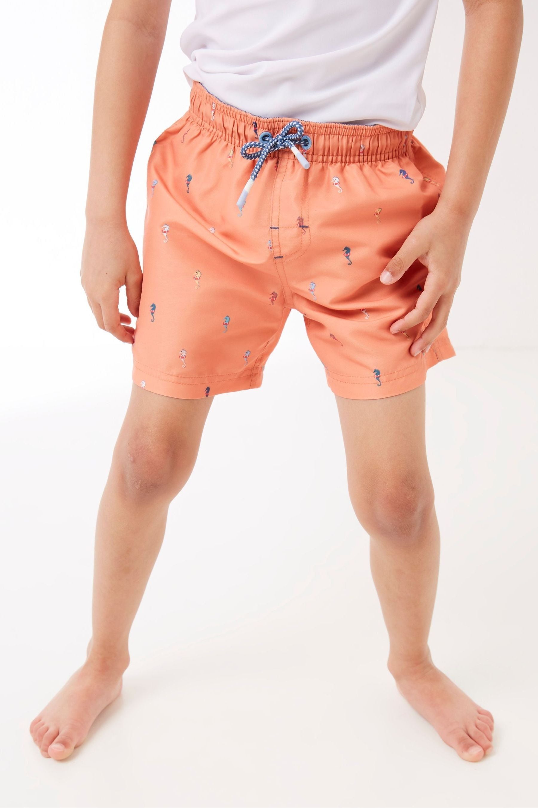 FatFace Orange Seahorse Boardies