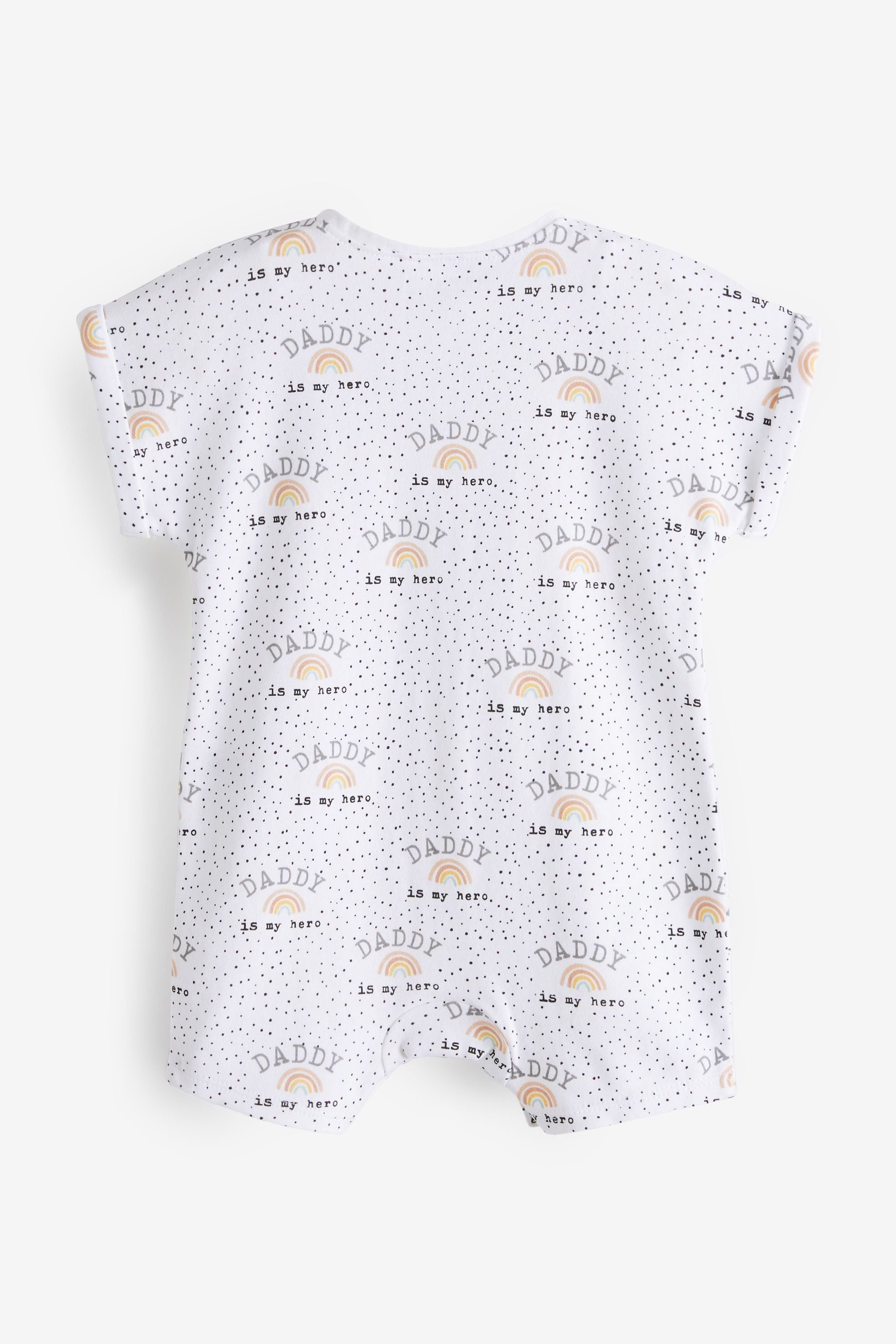 Cream Daddy Rainbow Single Romper (0mths-3yrs)