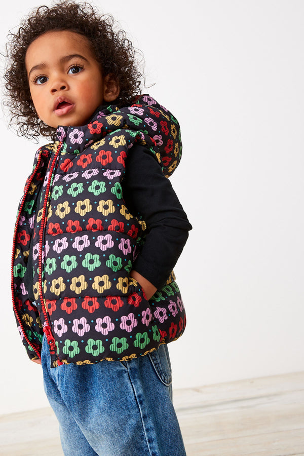 Multi Floral Shower Resistant Printed Gilet (3mths-7yrs)