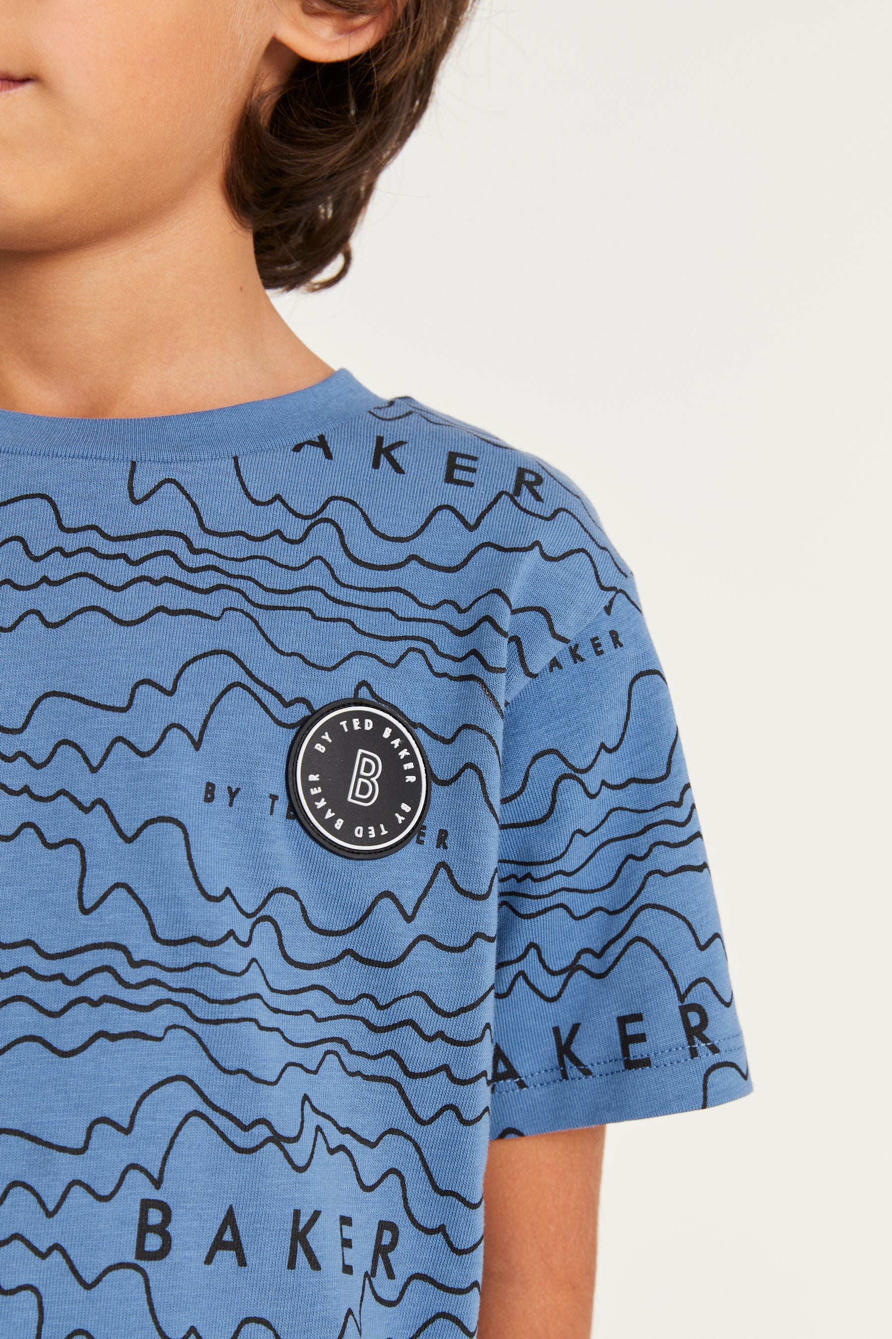 Baker by Ted Baker Blue Printed T-Shirt