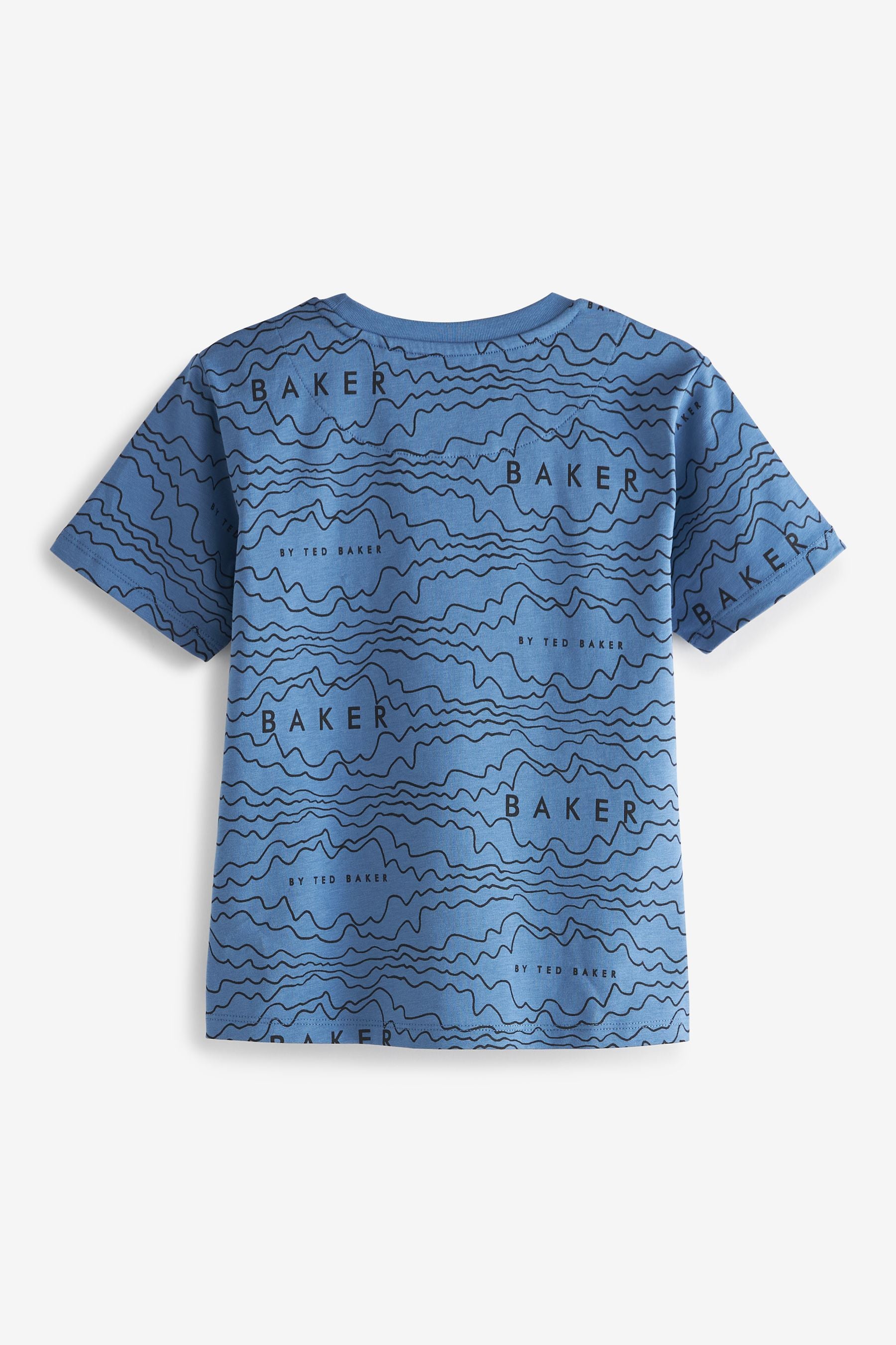 Baker by Ted Baker Blue Printed T-Shirt