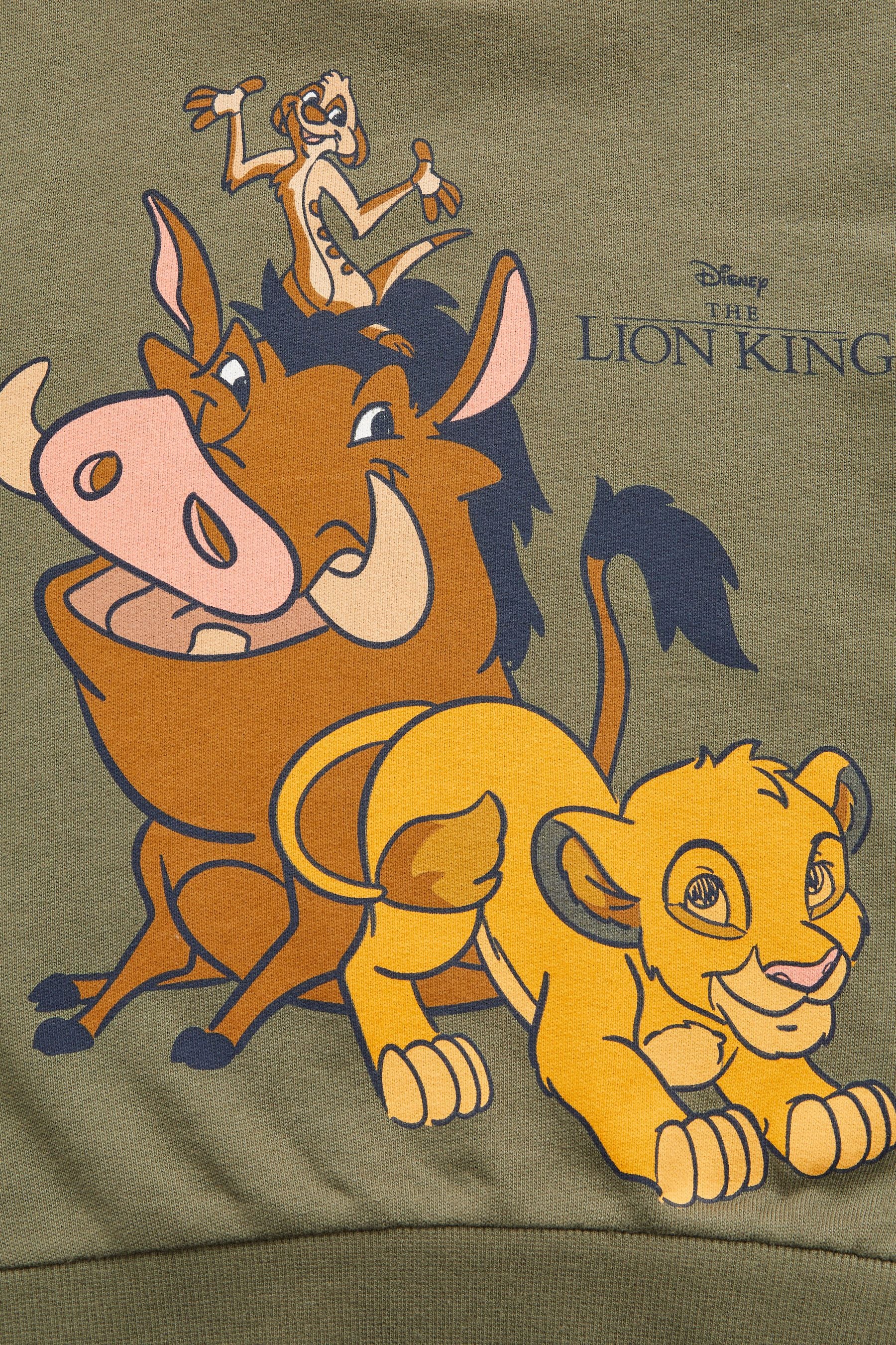 Khaki Green Lion King Long Sleeve Sweatshirt (3mths-8yrs)