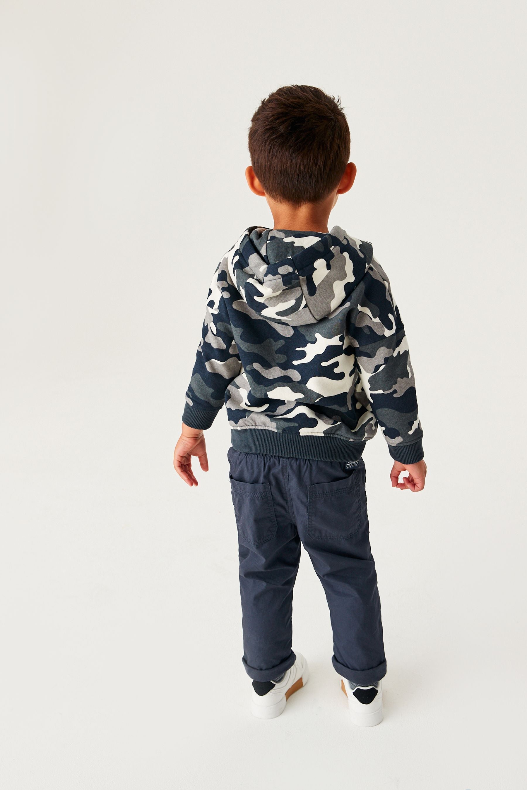 Navy Blue Lined Pull-On Trousers (3mths-7yrs)