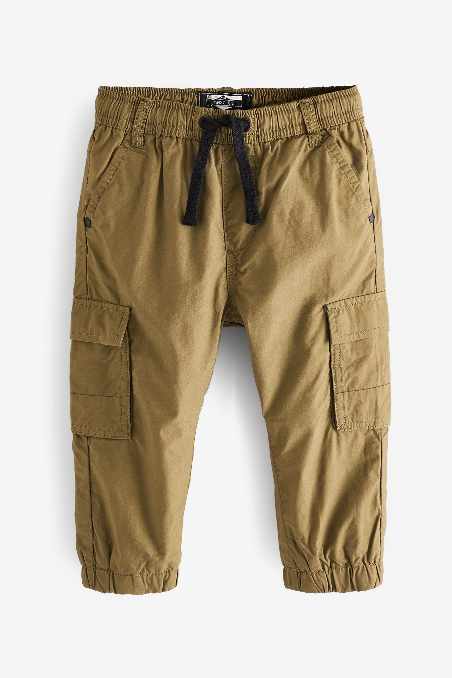 Olive Green Lined Cargo Trousers (3mths-7yrs)