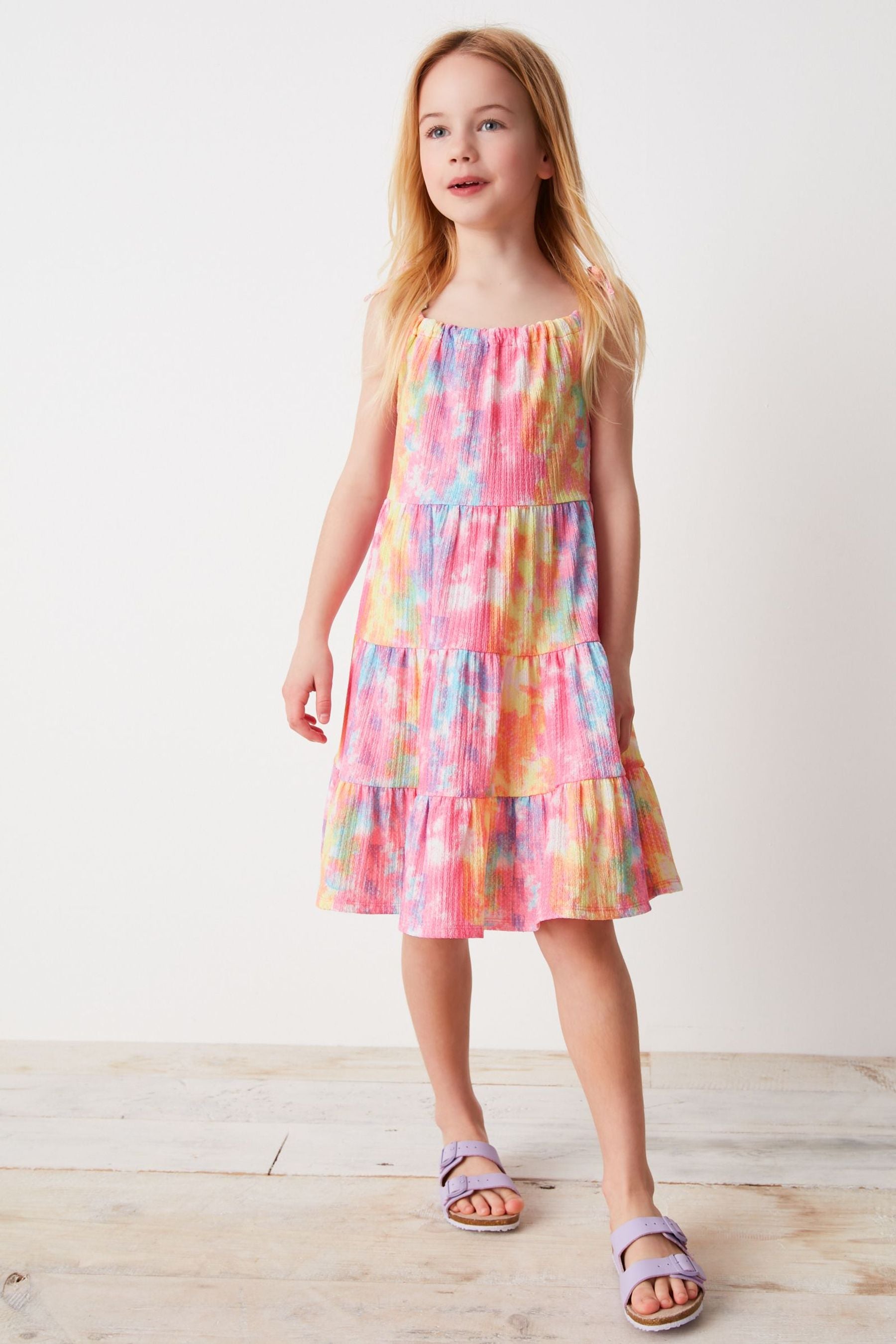 TIE DYE Strap Tiered Dress (3-16yrs)