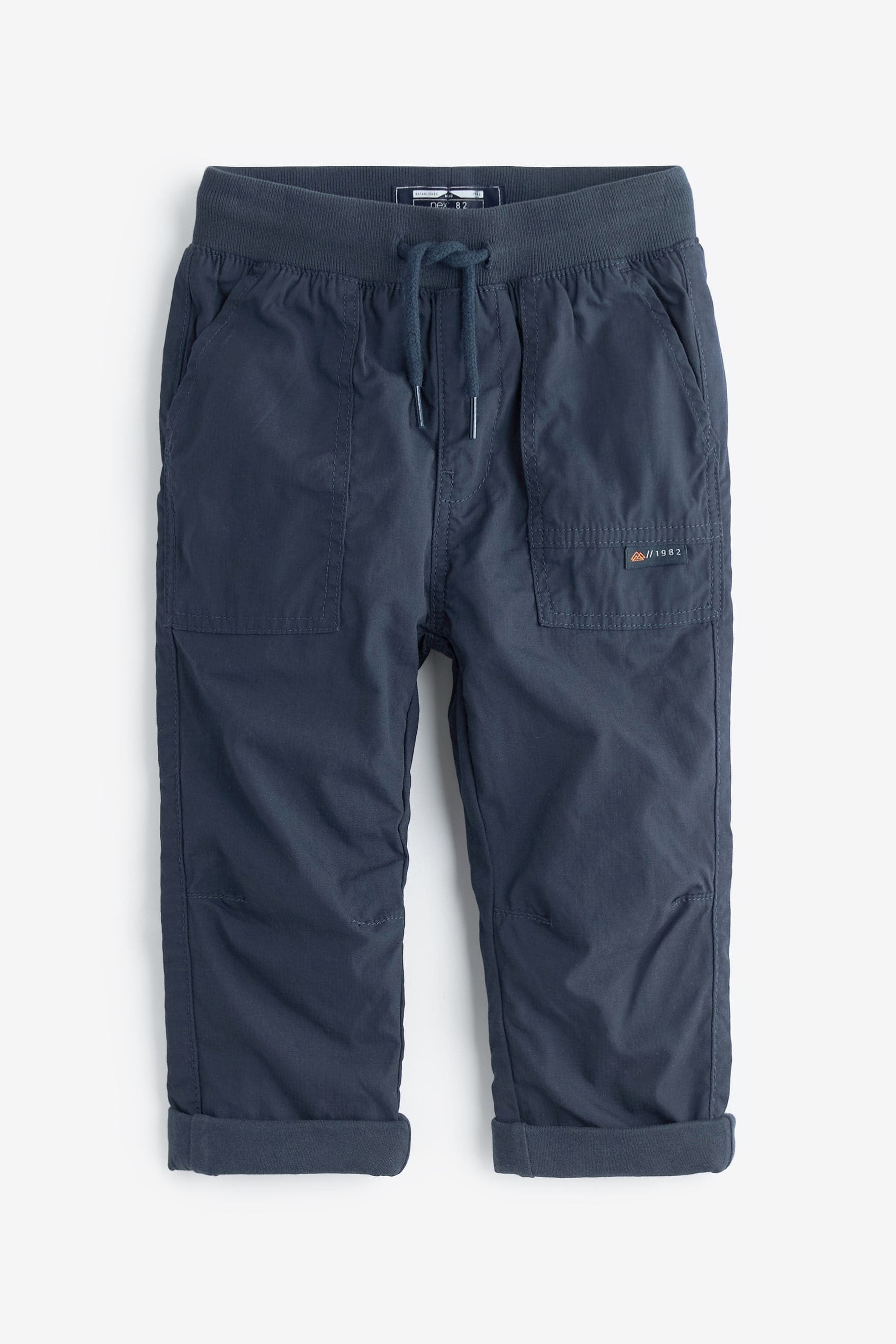 Navy Blue Lined Pull-On Trousers (3mths-7yrs)