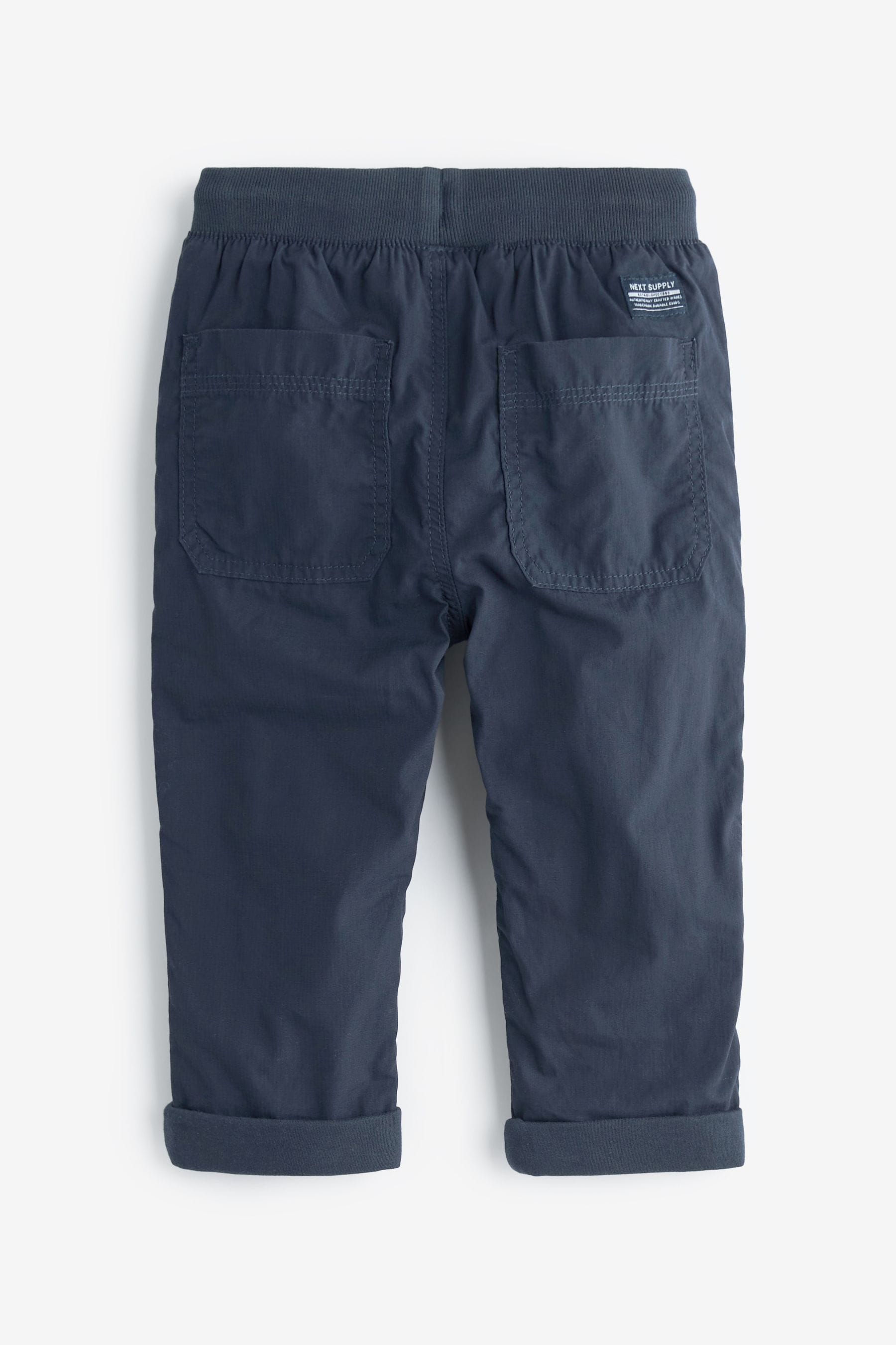 Navy Blue Lined Pull-On Trousers (3mths-7yrs)