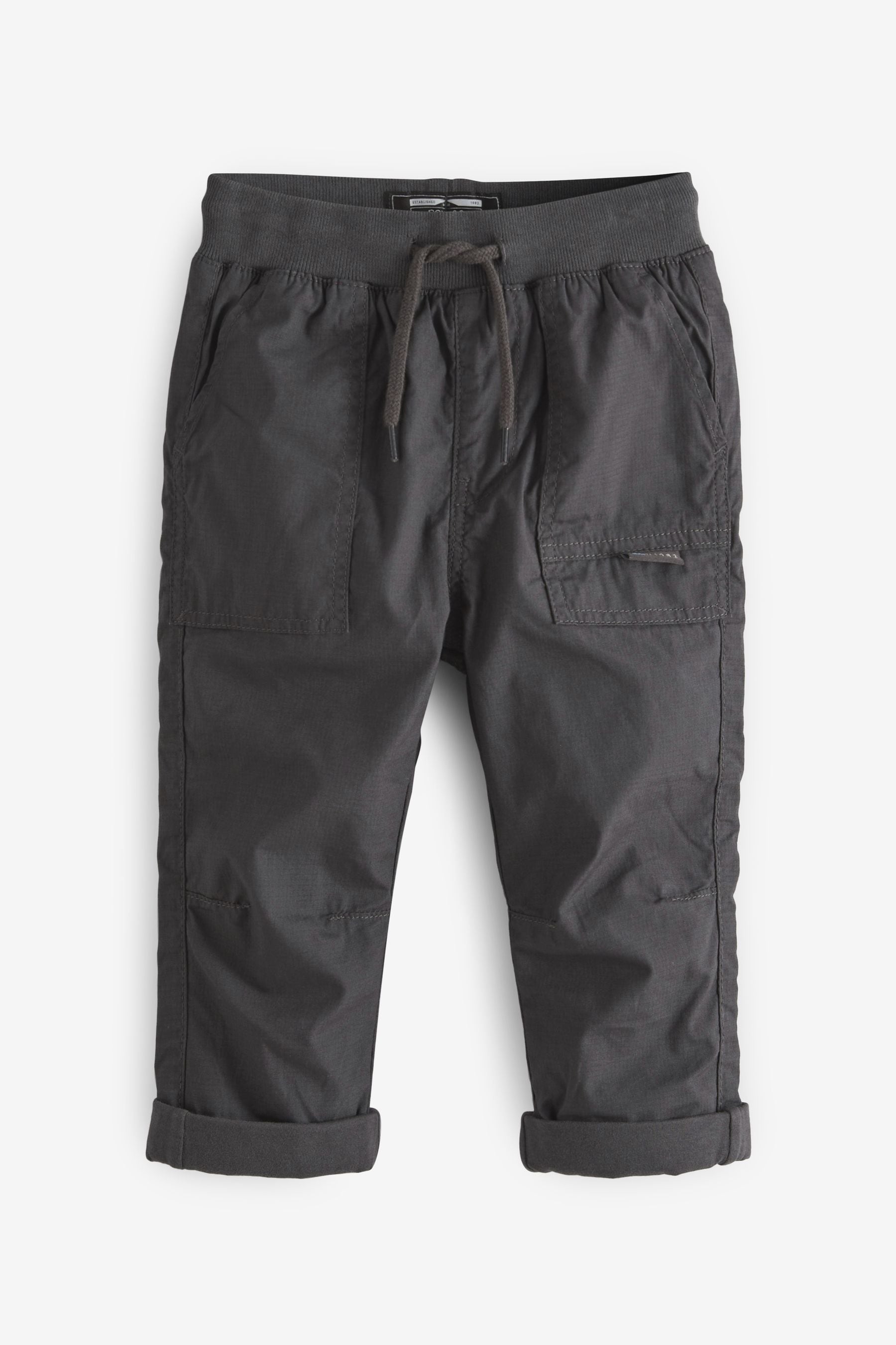 Charcoal Grey Lined Pull-On Trousers (3mths-7yrs)