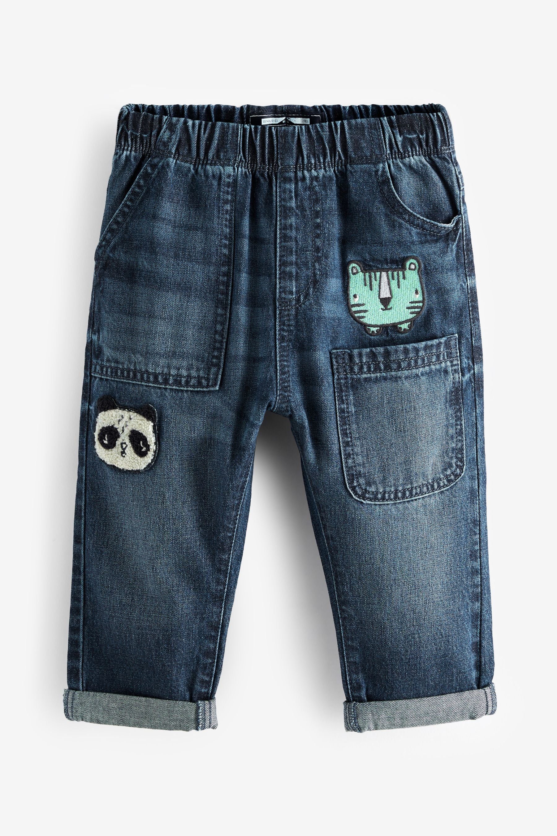 Dark Blue Character Pull-On Jeans (3mths-7yrs)